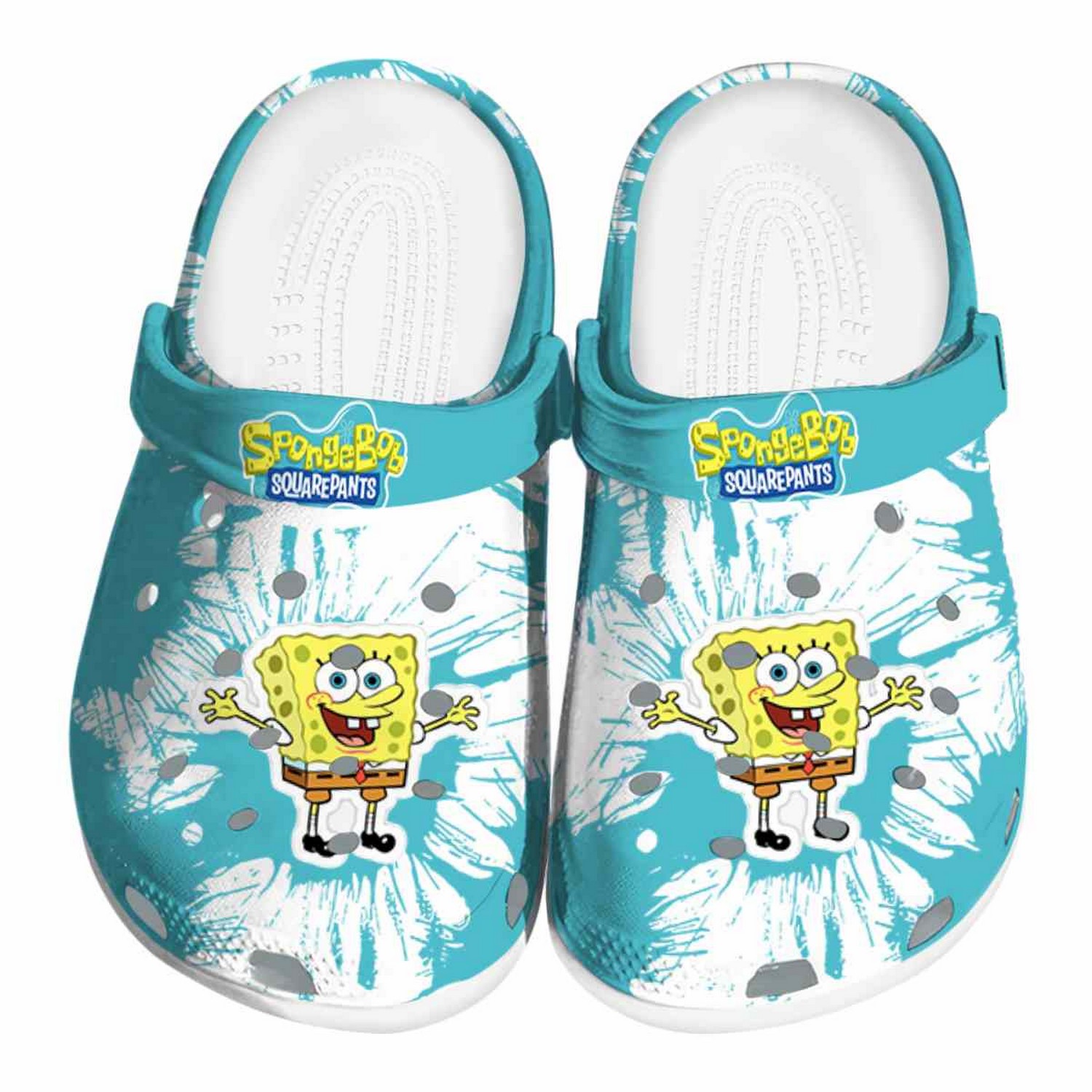 Spongebob Squarepants Cartoon Crocs, Clogs Shoes Comfortable For Men Women and Kids - GNL1465892