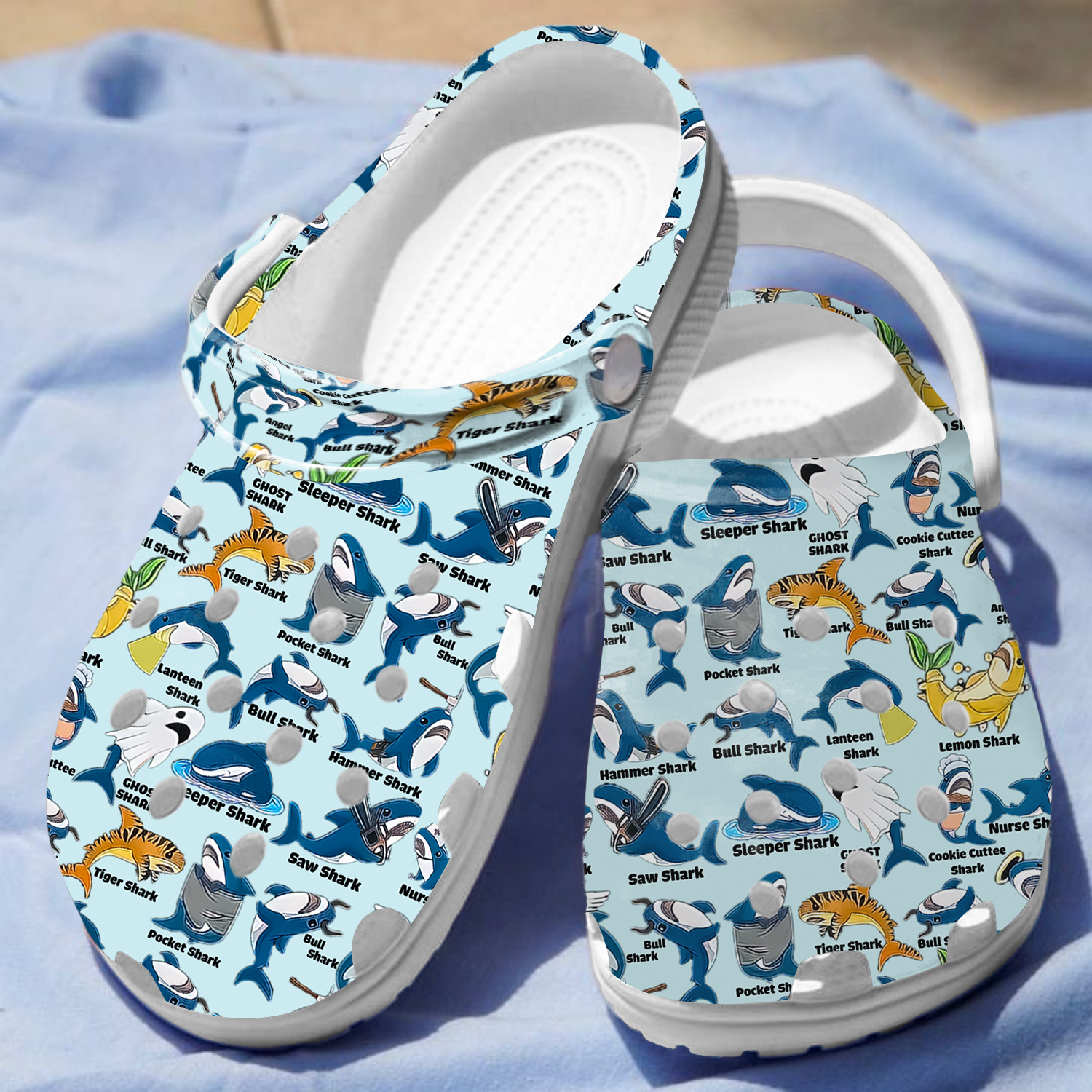 Sharks Of The World Crocs, Crocs Shoes Comfortable For Men Women and Kids
