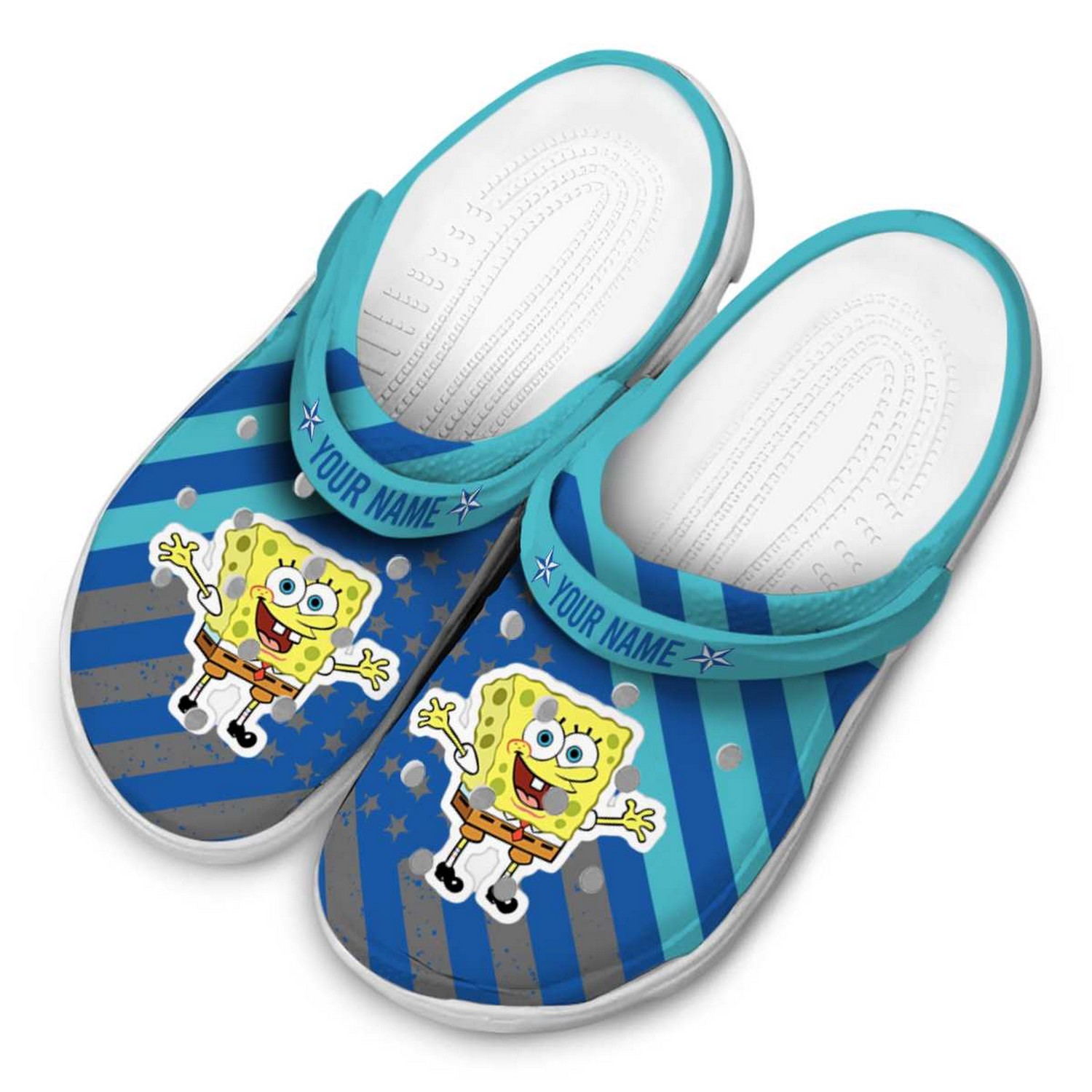 Spongebob Squarepants Cartoon Crocs, Clogs Shoes Comfortable For Men Women and Kids - GNL1465996