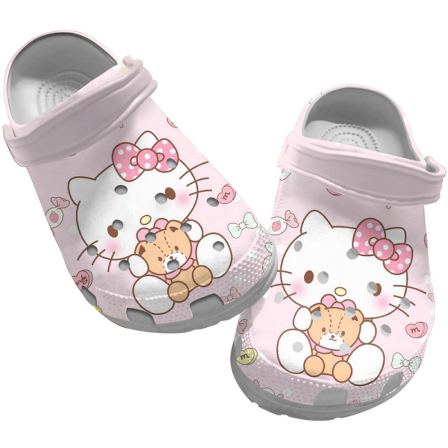Hello Kitty Cartoon Crocs, Clogs Shoes Comfortable For Men Women and Kids - GNL1466042