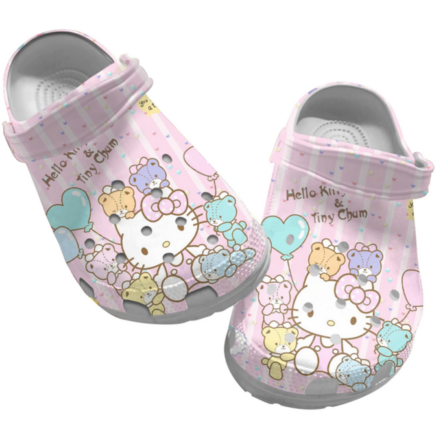 Hello Kitty Cartoon Crocs, Clogs Shoes Comfortable For Men Women and Kids - GNL1466040