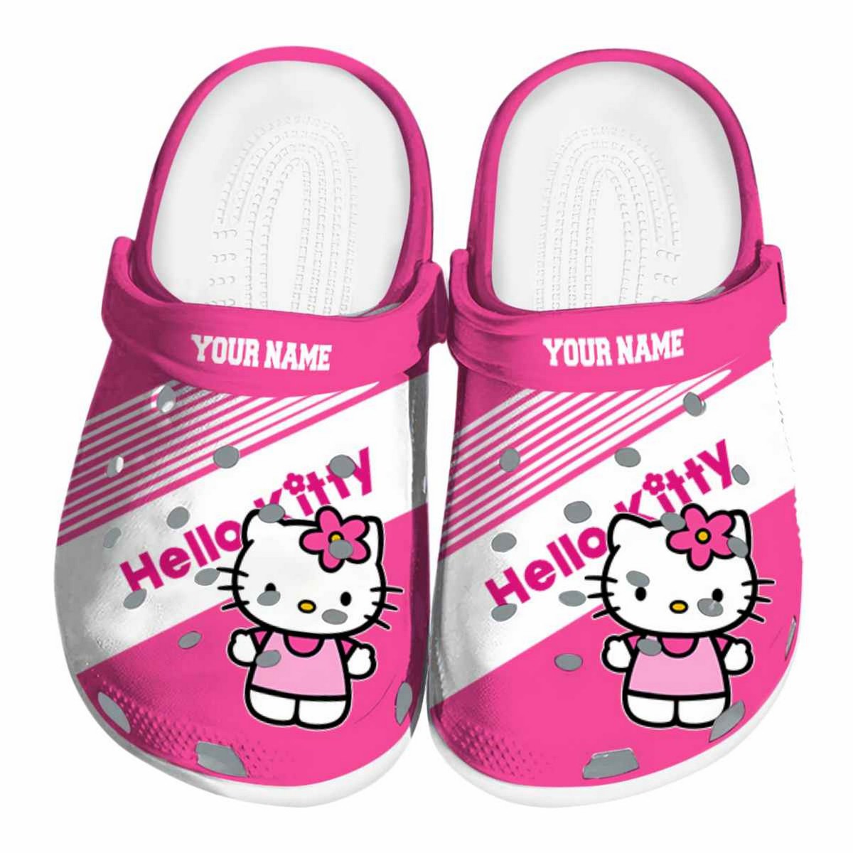 Hello Kitty Cartoon Crocs, Clogs Shoes Comfortable For Men Women and Kids - GNL1466066