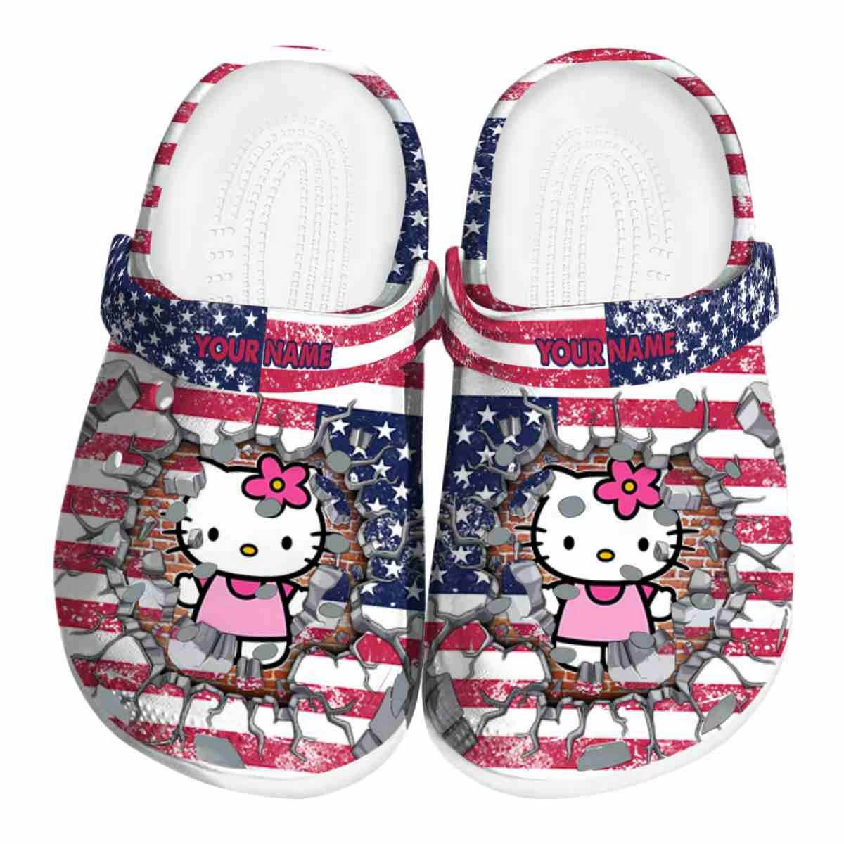 Hello Kitty Cartoon Crocs, Clogs Shoes Comfortable For Men Women and Kids - GNL1466073