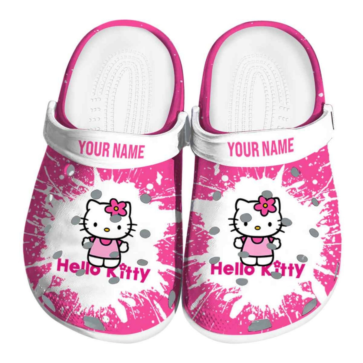 Hello Kitty Cartoon Crocs, Clogs Shoes Comfortable For Men Women and Kids - GNL1466083