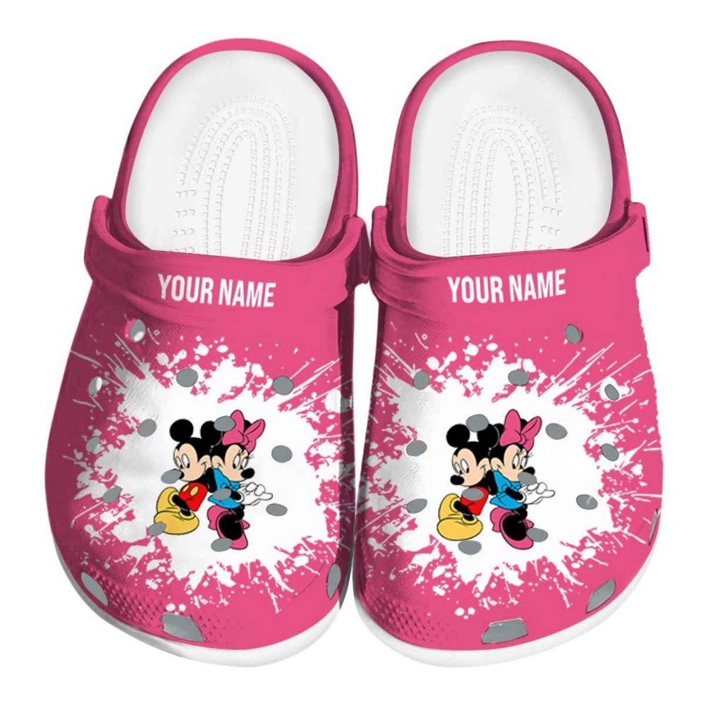 Mickey And Minnie Mouse Cartoon Crocs, Clogs Shoes Comfortable For Men Women and Kids - GNL1466133
