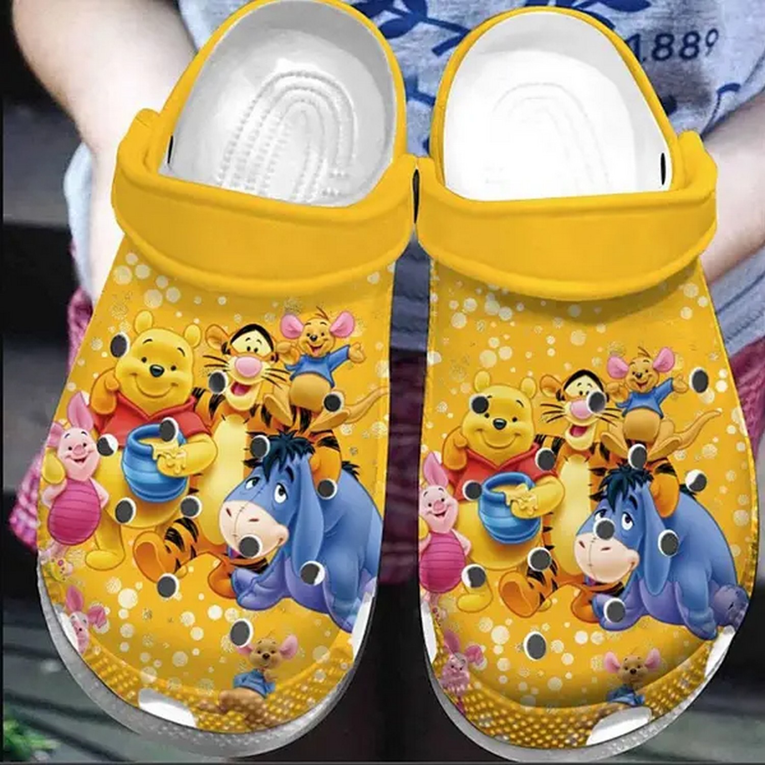 Winnie The Pooh Cartoon Crocs, Clogs Shoes Comfortable For Men Women and Kids - GNL1466217