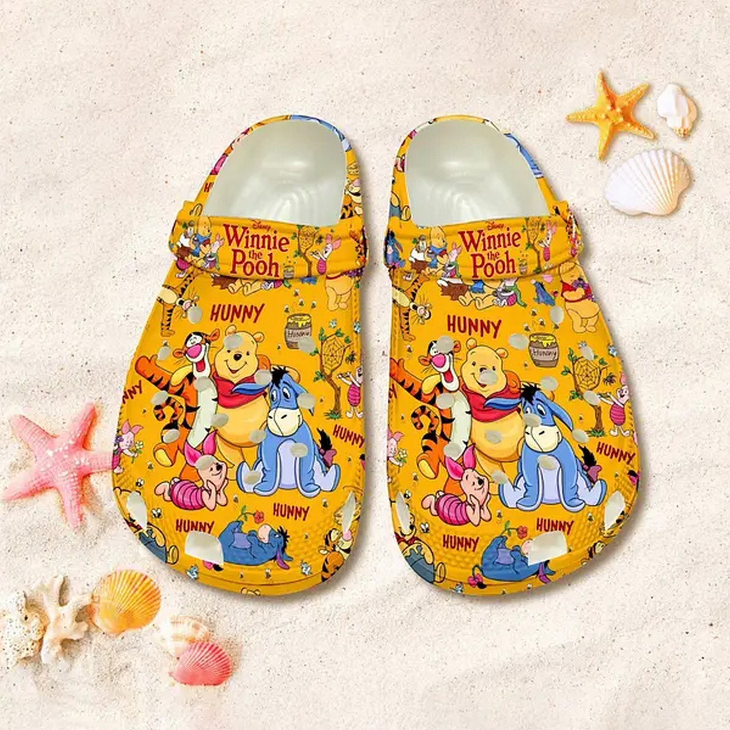 Winnie The Pooh Cartoon Crocs, Clogs Shoes Comfortable For Men Women and Kids - GNL1466219