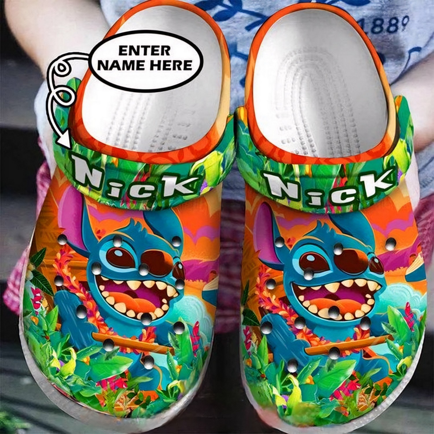 Stitch Cartoon Crocs, Clogs Shoes Comfortable For Men Women and Kids - GNL1466220
