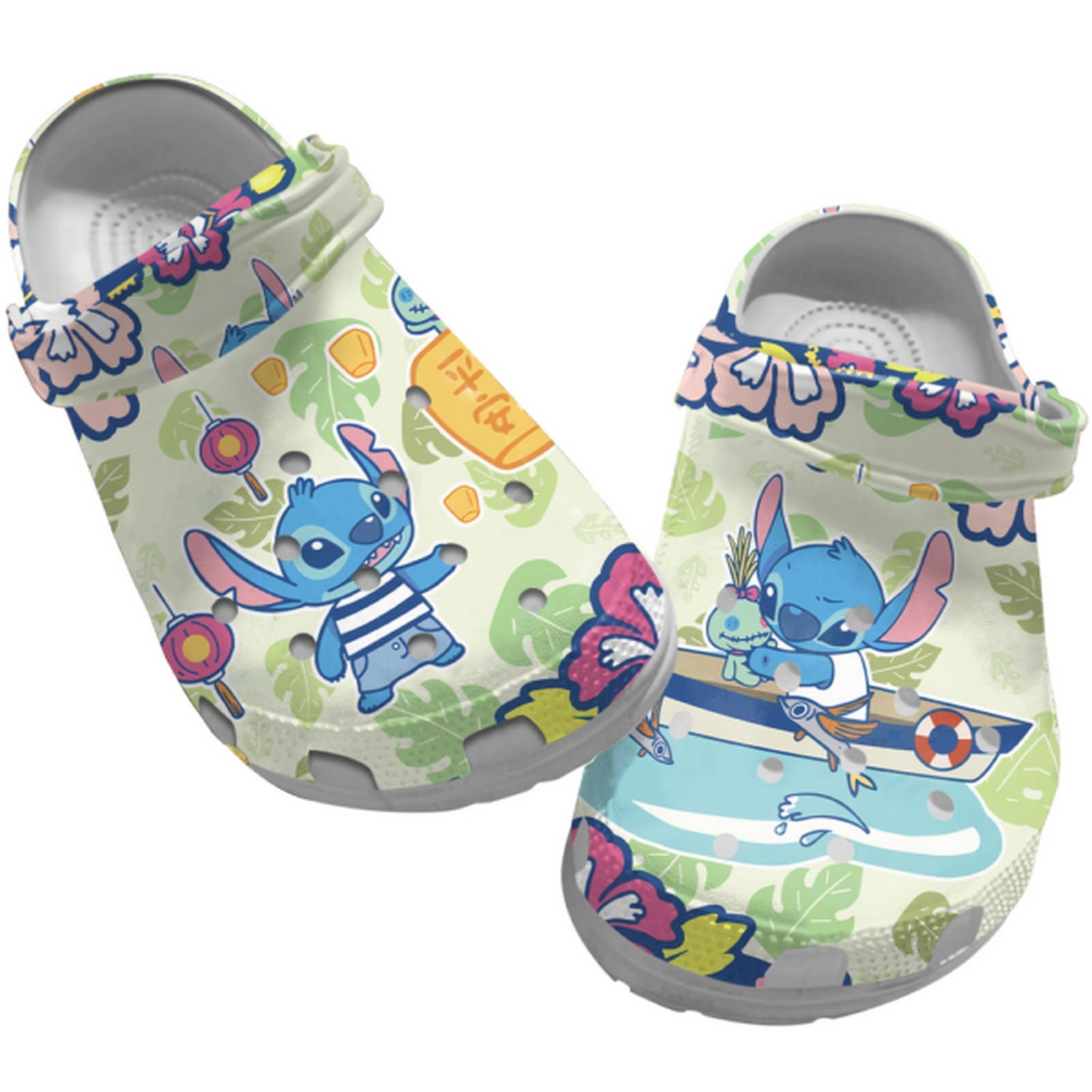 Stitch Cartoon Crocs, Clogs Shoes Comfortable For Men Women and Kids - GNL1466239