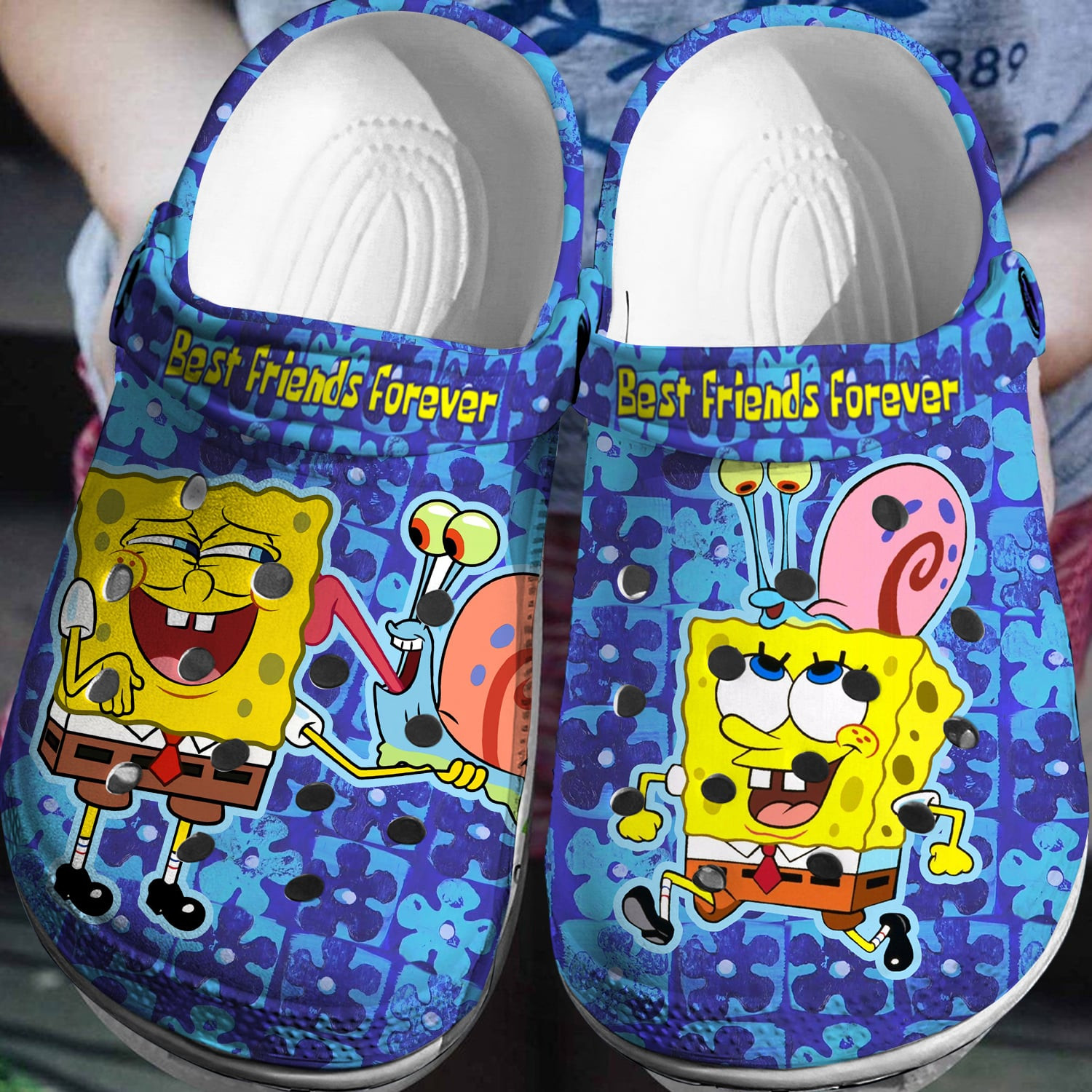 Spongebob Squarepants Cartoon Crocs, Clogs Shoes Comfortable For Men Women and Kids - GNL1466301