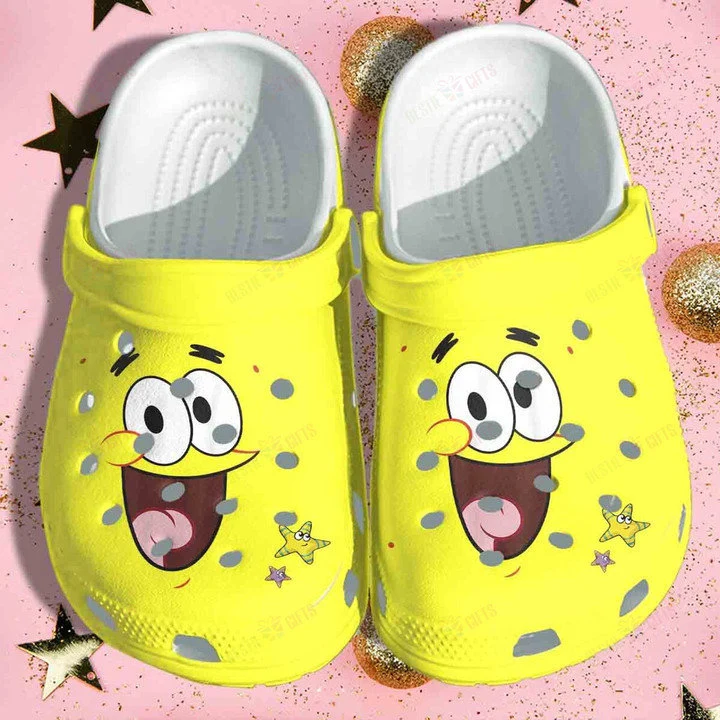 Spongebob Squarepants Cartoon Crocs, Clogs Shoes Comfortable For Men Women and Kids - GNL1466298