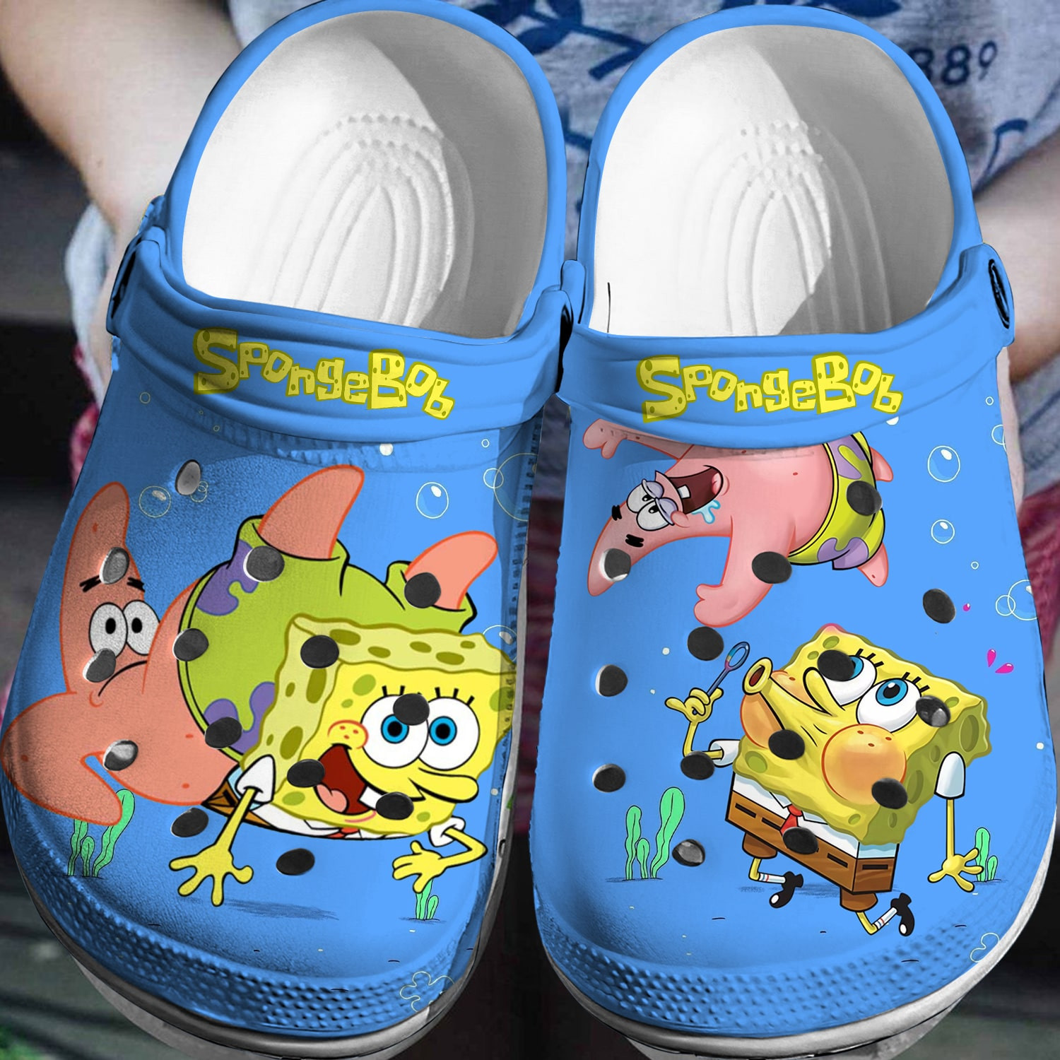 Spongebob Squarepants Cartoon Crocs, Clogs Shoes Comfortable For Men Women and Kids - GNL1466303