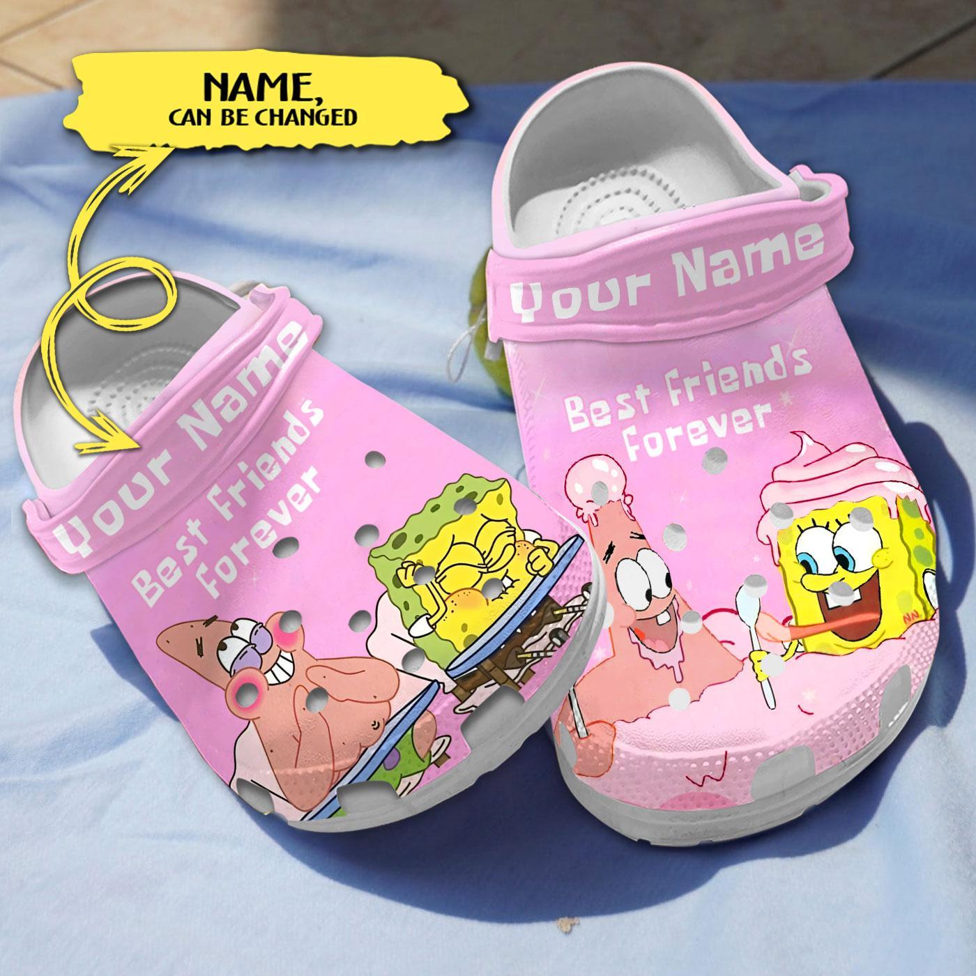 Spongebob Squarepants Cartoon Crocs, Clogs Shoes Comfortable For Men Women and Kids - GNL1466403