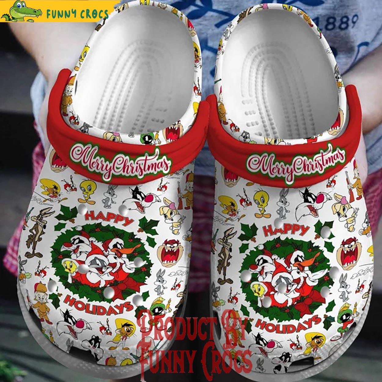 Bugs Bunny Cartoon Christmas Crocs, Clogs Shoes Comfortable For Men Women and Kids - GNL1466435