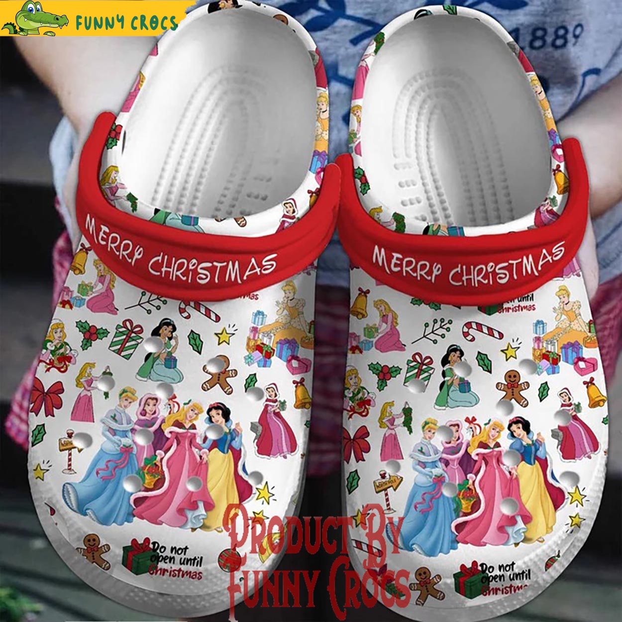 Merry Christmas Friends Snow White Cartoon Christmas Crocs, Clogs Shoes Comfortable For Men Women and Kids