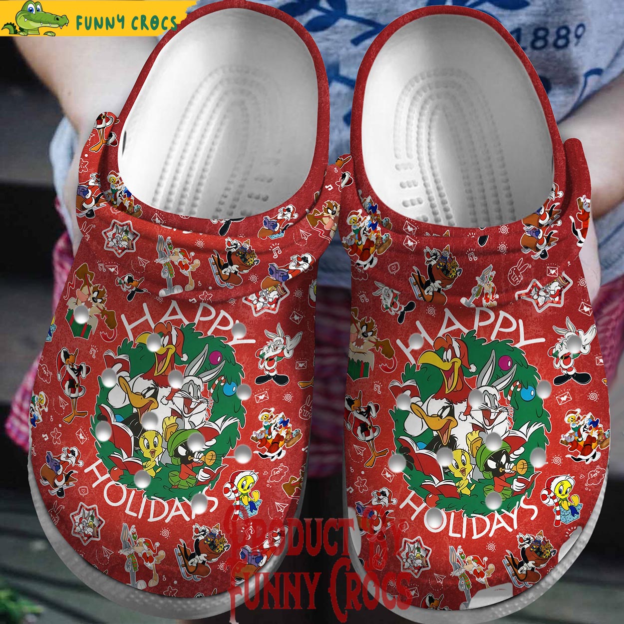 Bugs Bunny Cartoon Christmas Crocs, Clogs Shoes Comfortable For Men Women and Kids - GNL1466453