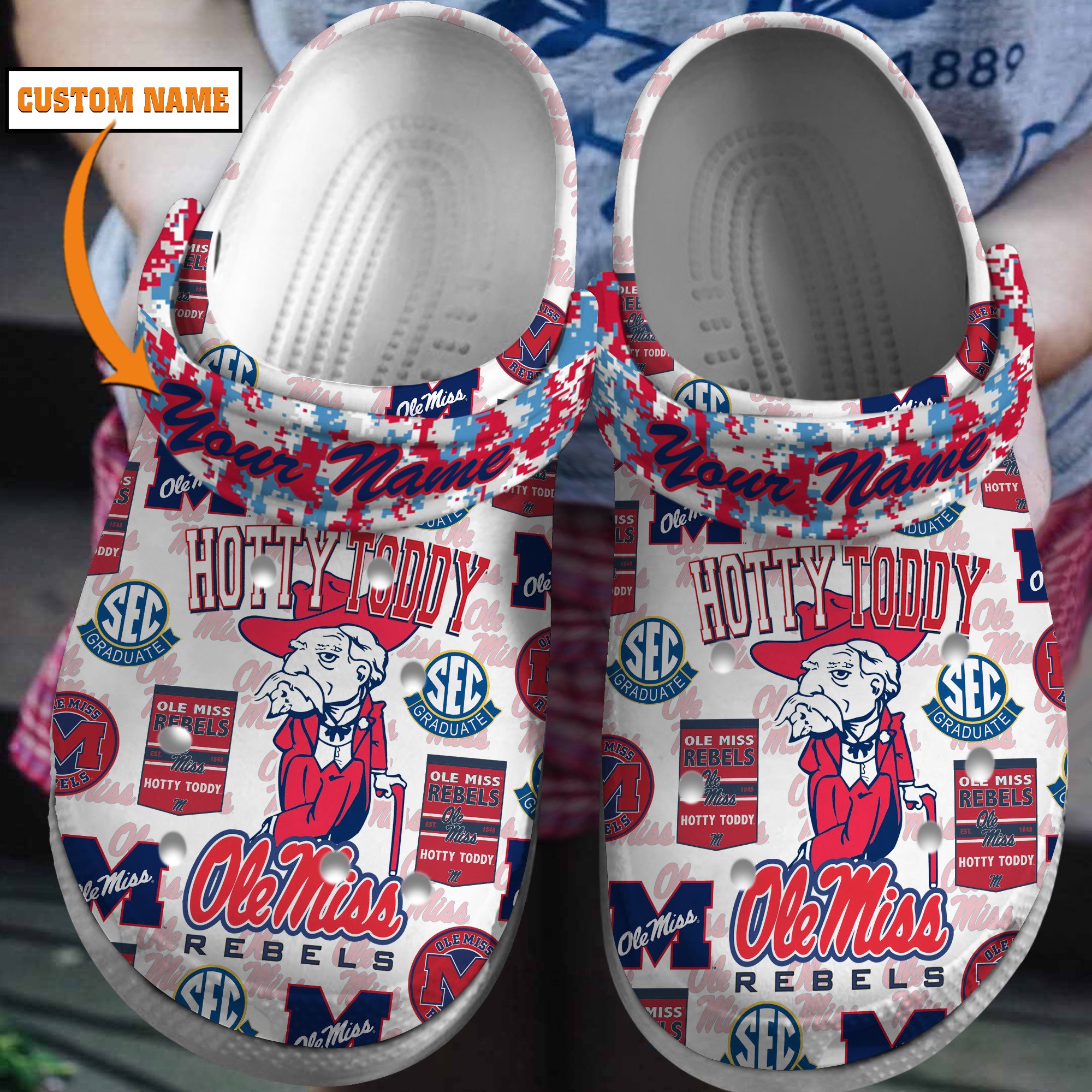 Ole Miss Rebels 2025 NCAA Sport Crocs Clogs For Men Women and Kids - GNL146596