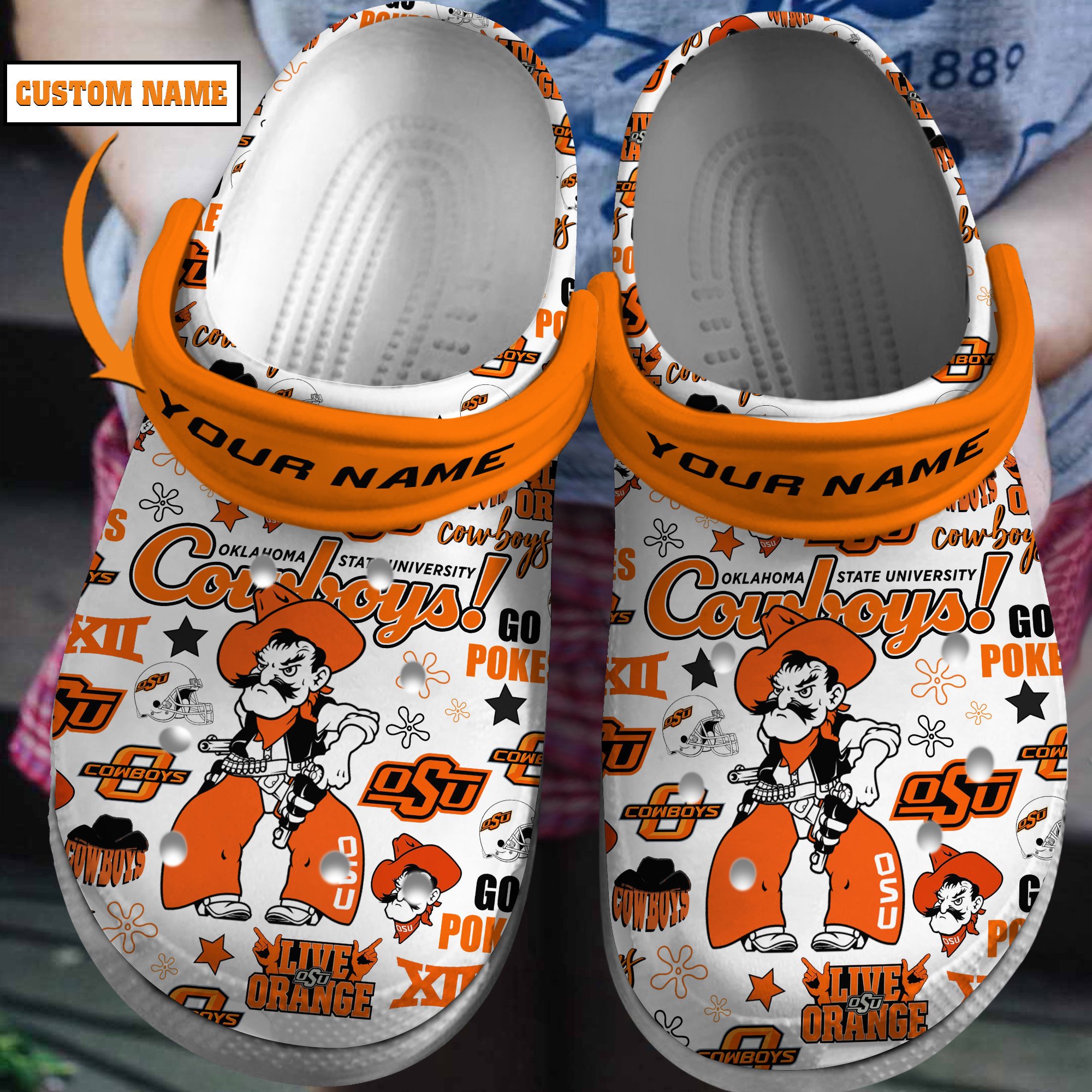 Oklahoma State Cowboys 2025 NCAA Sport Crocs Clogs For Men Women and Kids - GNL146598
