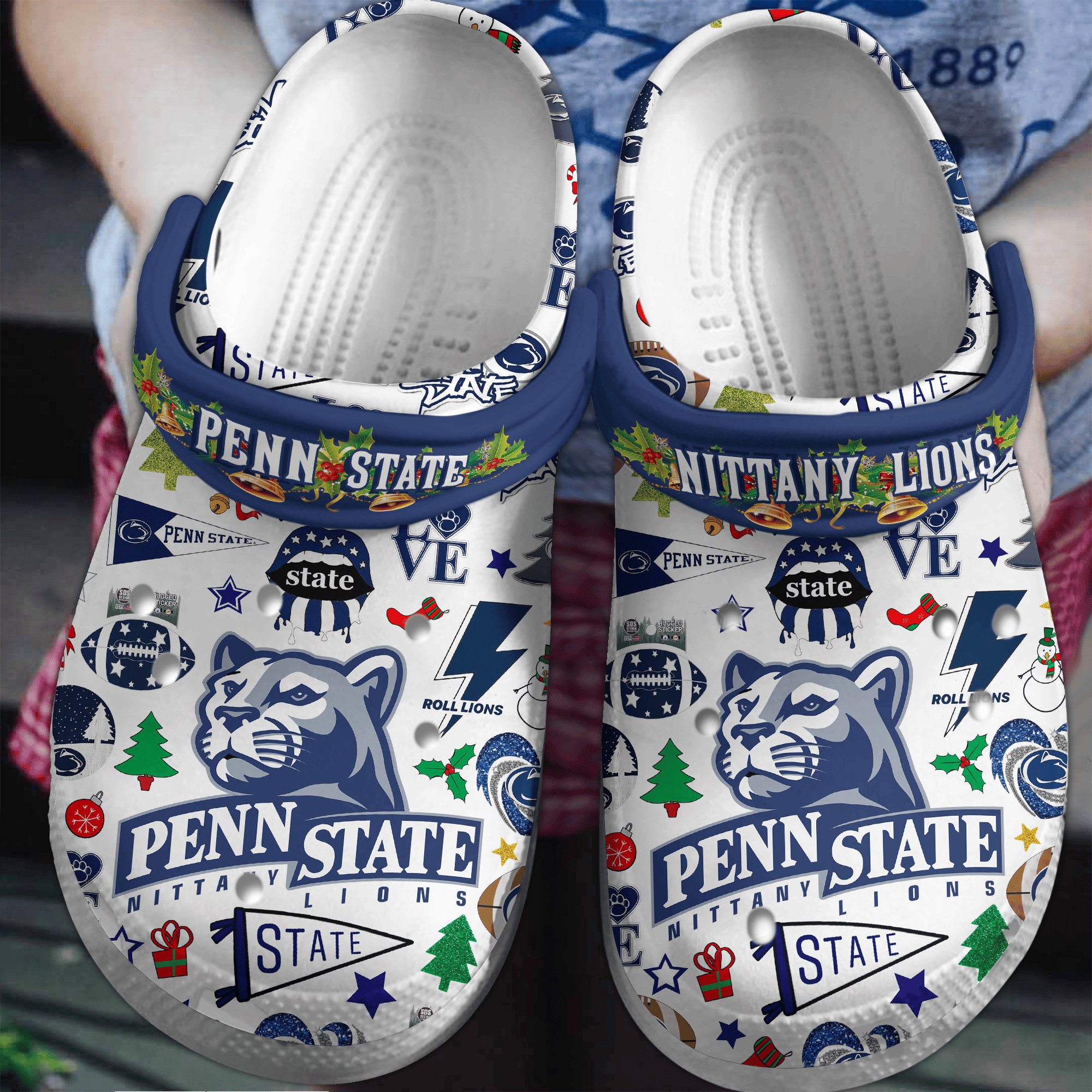 Penn State Nittany Lions 2025 NCAA Sport Crocs Clogs For Men Women and Kids - GNL146626