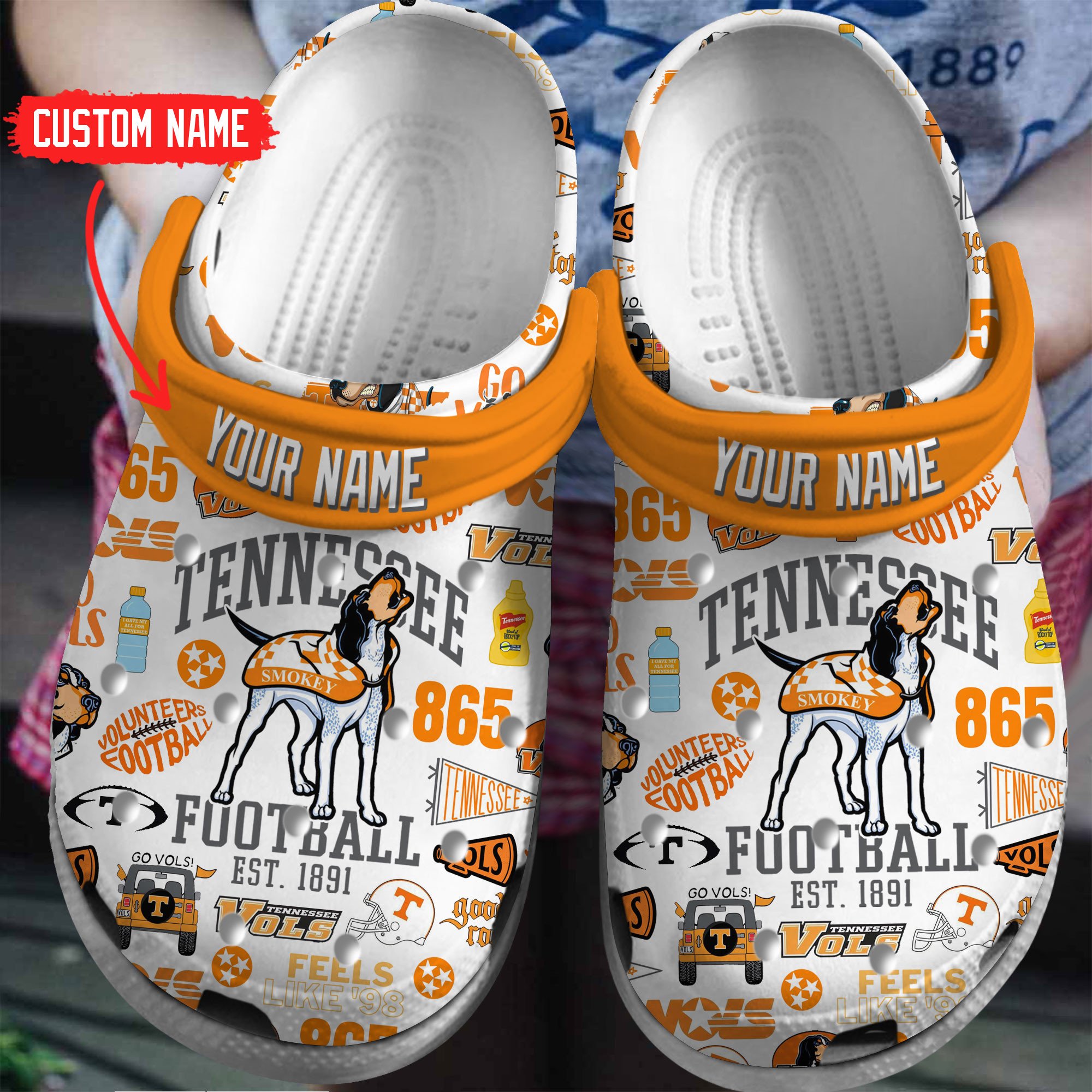 Tennessee Volunteers Football 2025 NCAA Sport Crocs Clogs For Men Women and Kids - GNL146617
