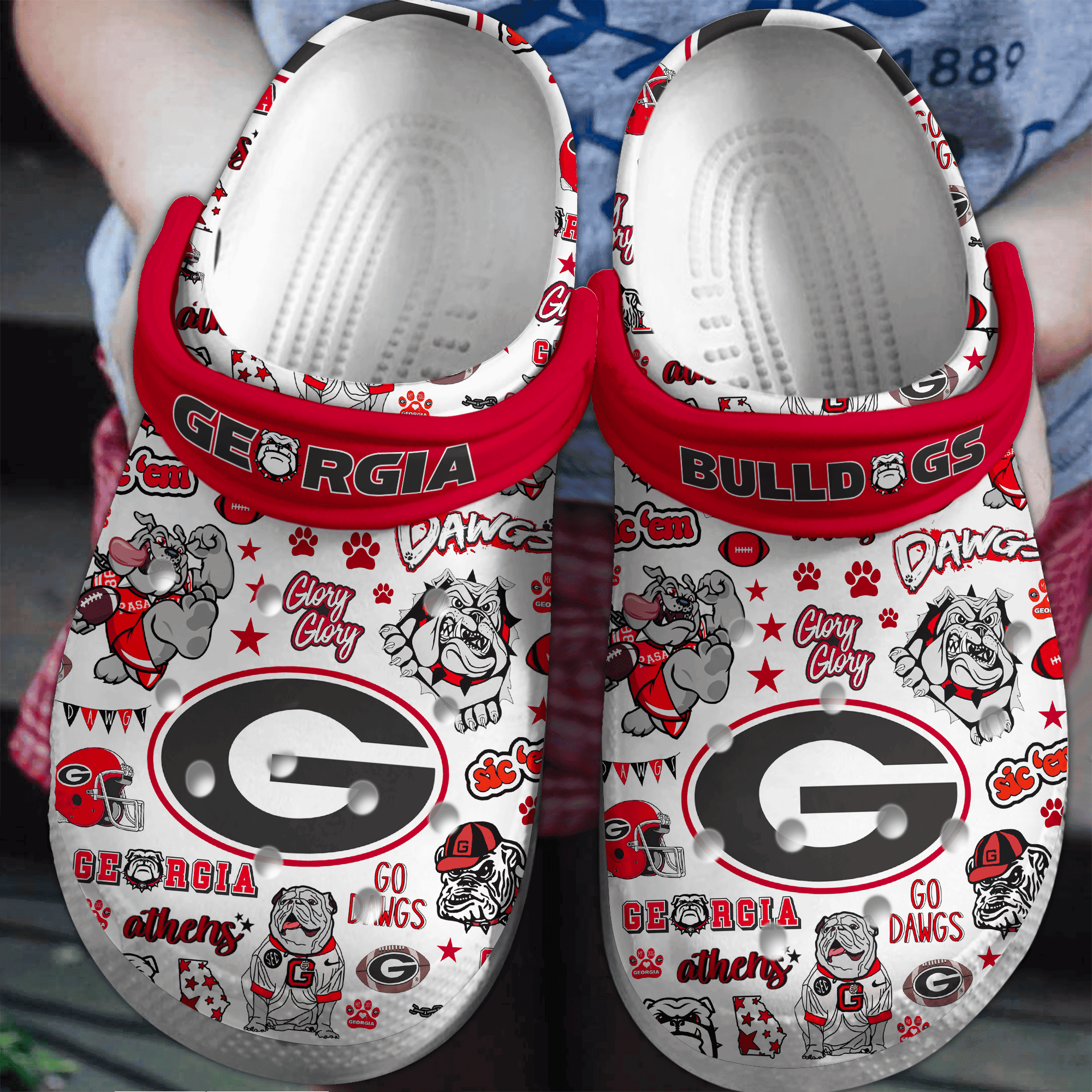 Georgia Bulldogs 2025 NCAA Sport Crocs Clogs For Men Women and Kids - GNL146623