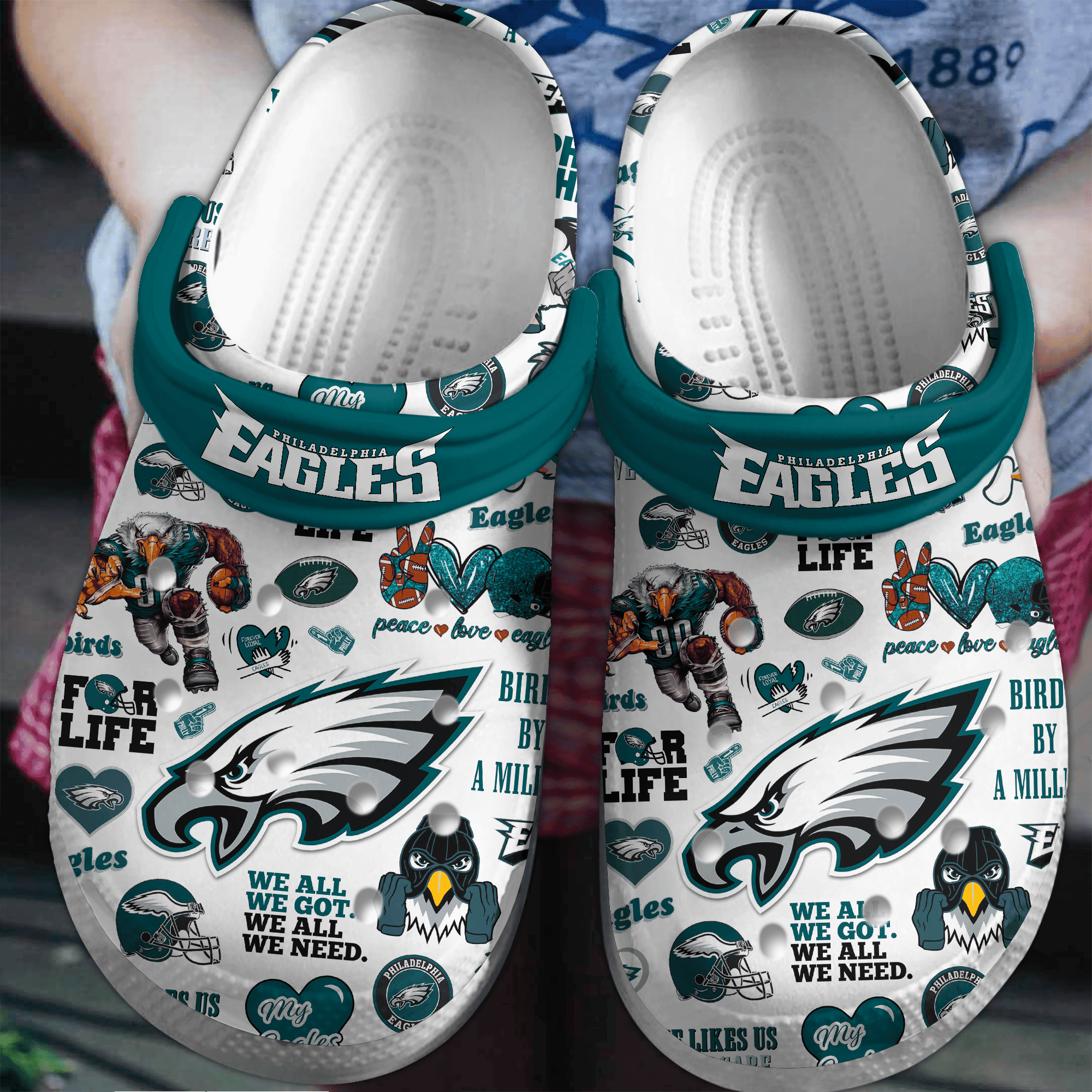 Philadelphia Eagles NFL Sport Crocs For Men Women and Kids - GNL1461448