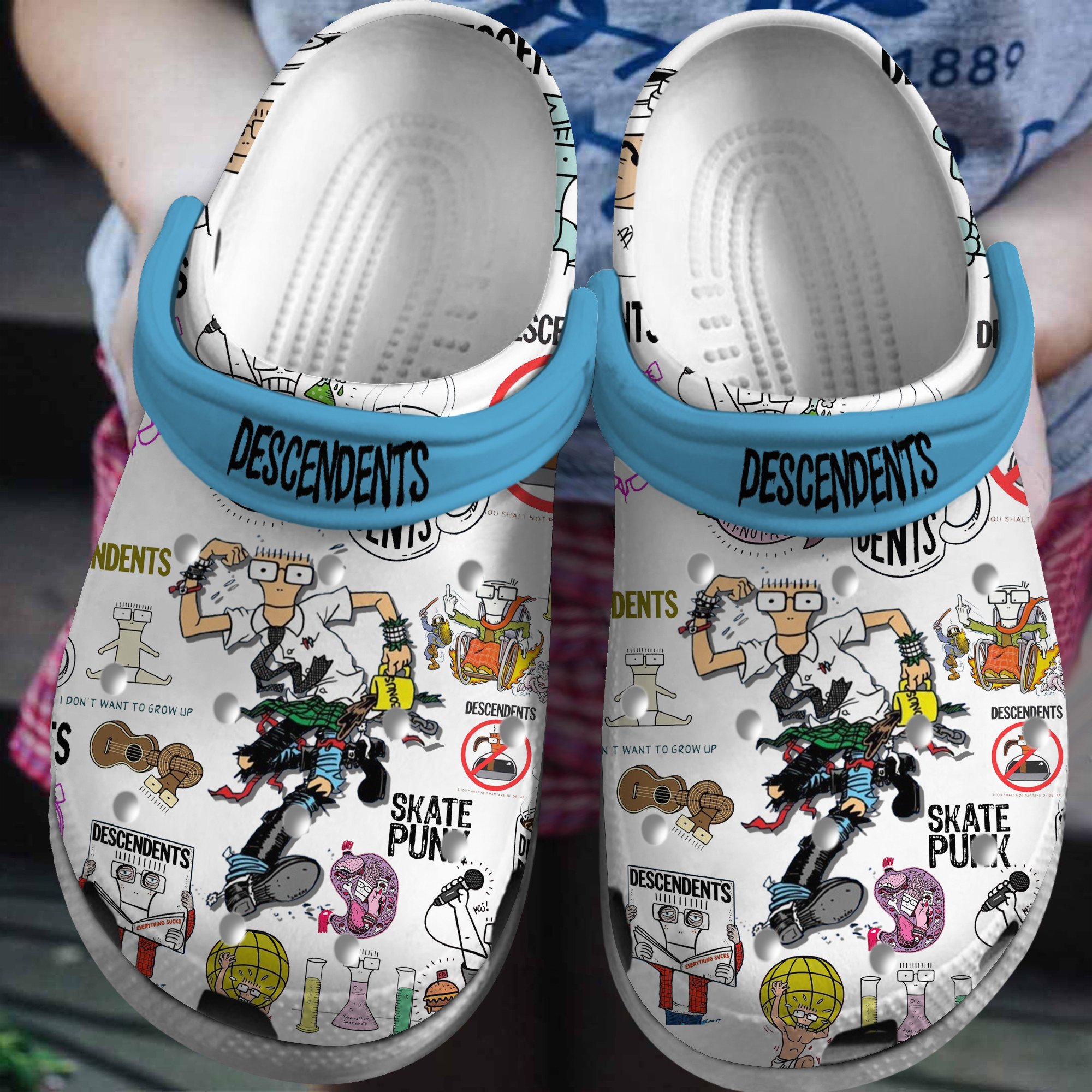 The Outlaws Music Crocs Crocband Clogs Shoes For Men Women and Kids