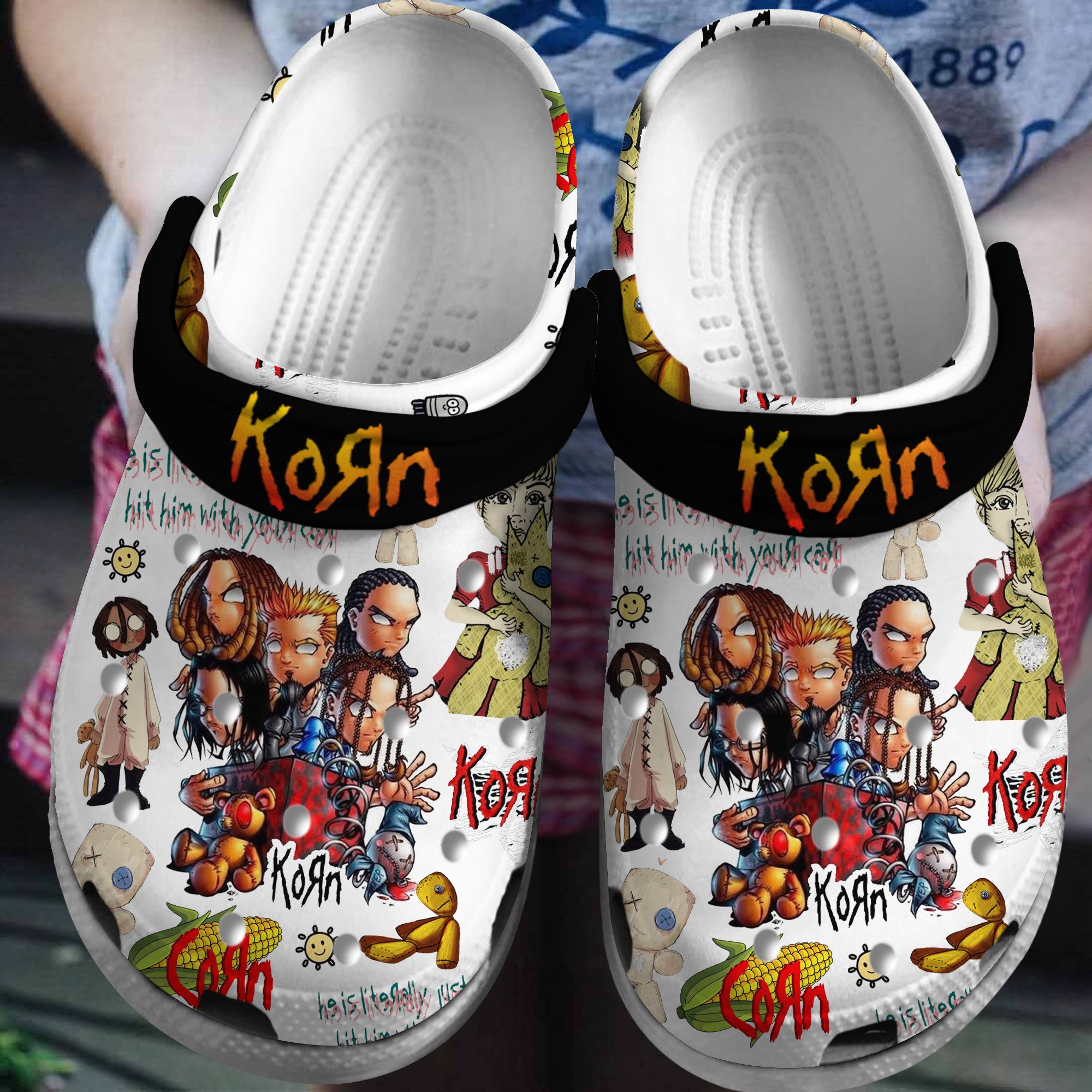 ACDC Band Music Crocs Crocband Clogs Shoes For Men Women and Kids