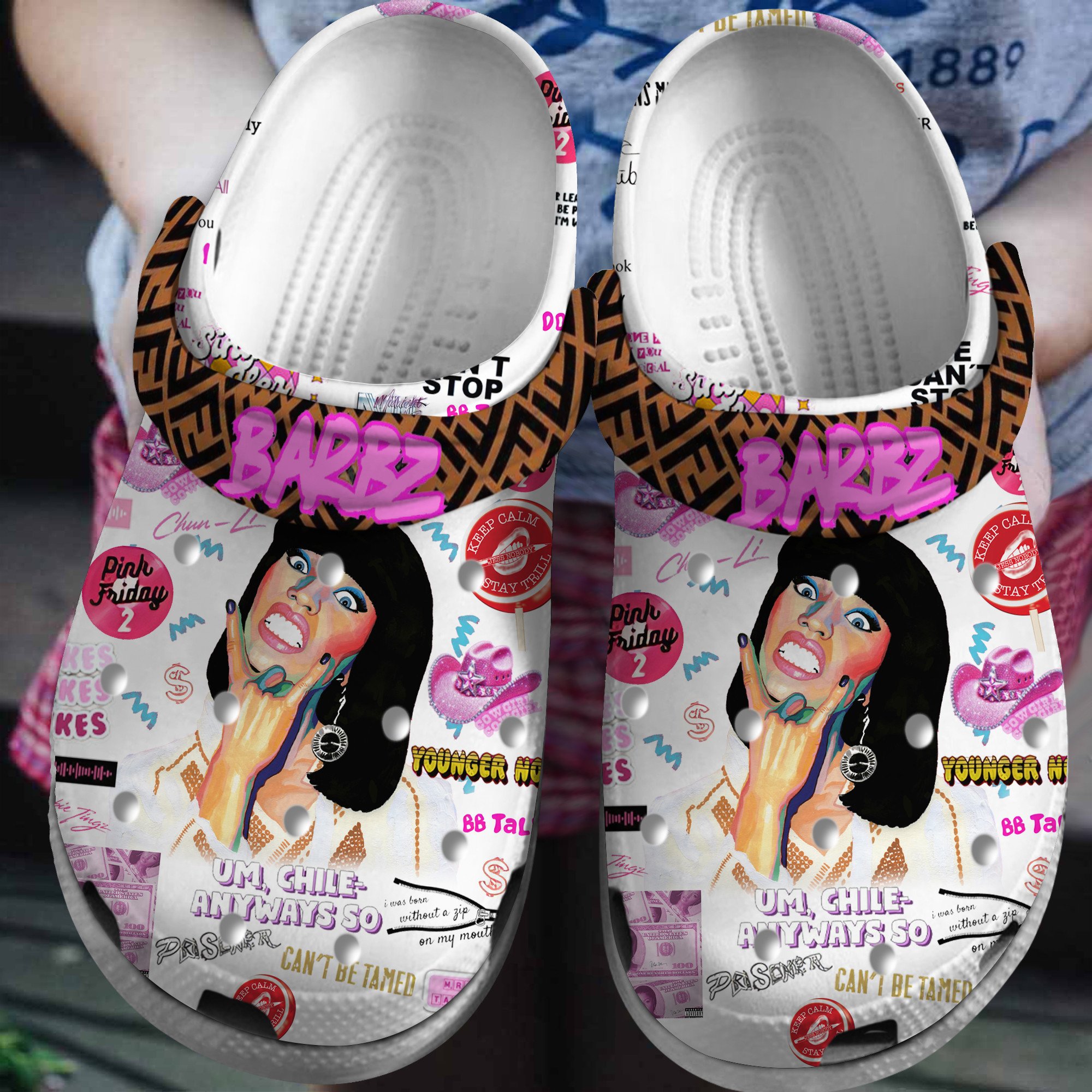 Travis Scott Rapper Music Crocs Crocband Clogs Shoes For Men Women and Kids