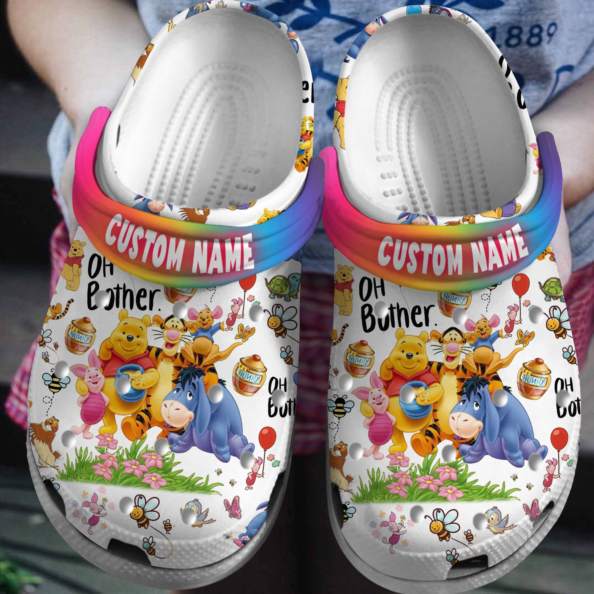 Winnie The Pooh Cartoon Crocs, Clogs Shoes Comfortable For Men Women and Kids - GNL2614666