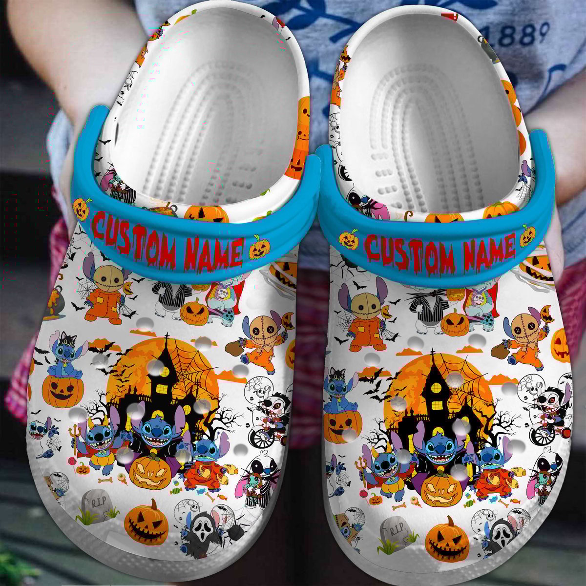Haloween Lilo And Stitch Cartoon Crocs, Clogs Shoes Comfortable For Men Women and Kids - GNL2614676