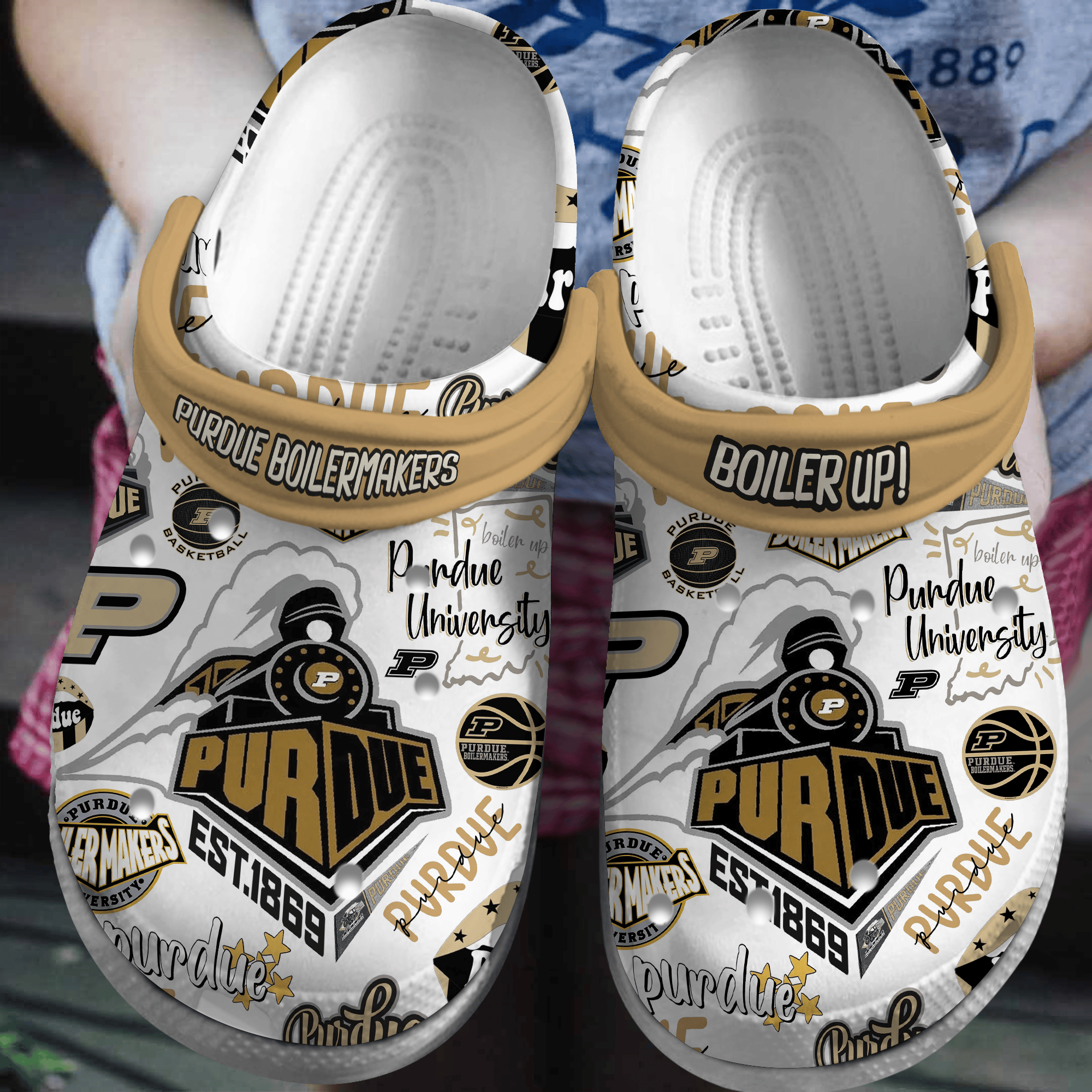 Purdue Boilermakers Basketball 2025 NCAA Sport Crocs Clogs For Men Women and Kids - GNL146652
