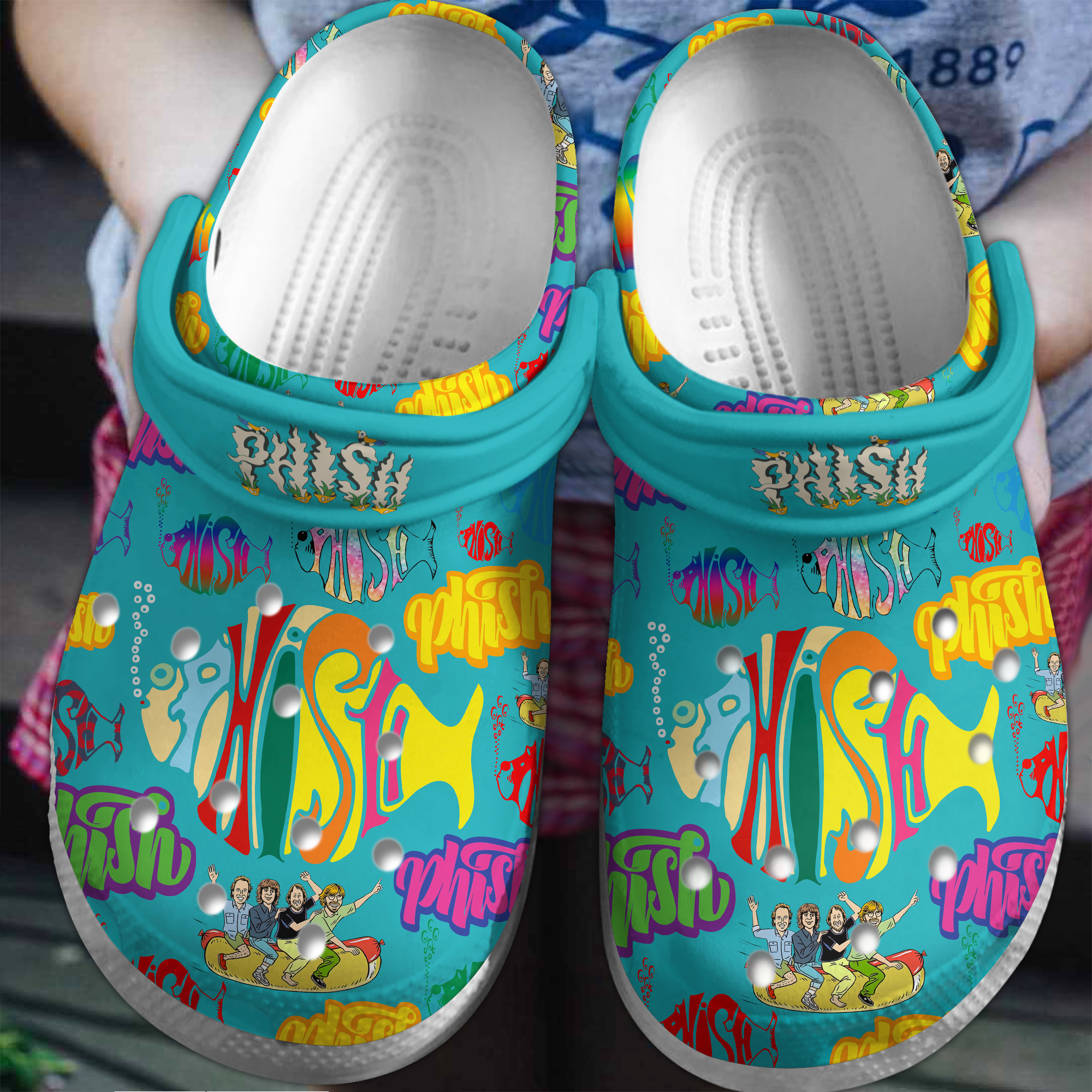 Van Halen Christmas Music Crocs Crocband Clogs Shoes Comfortable