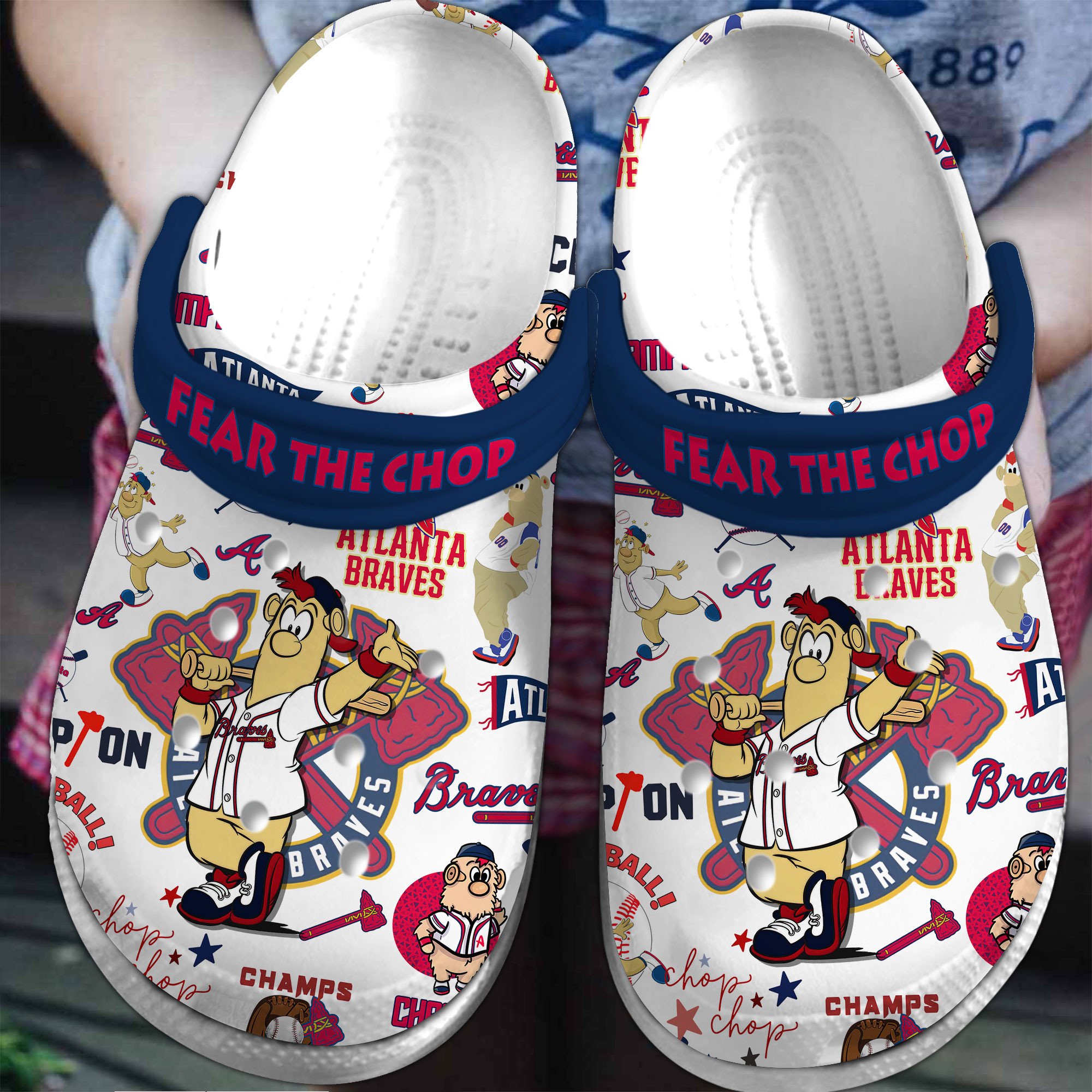 Atlanta Braves Baseball MLB Crocs Shoes Comfortable For Men Women and Kids