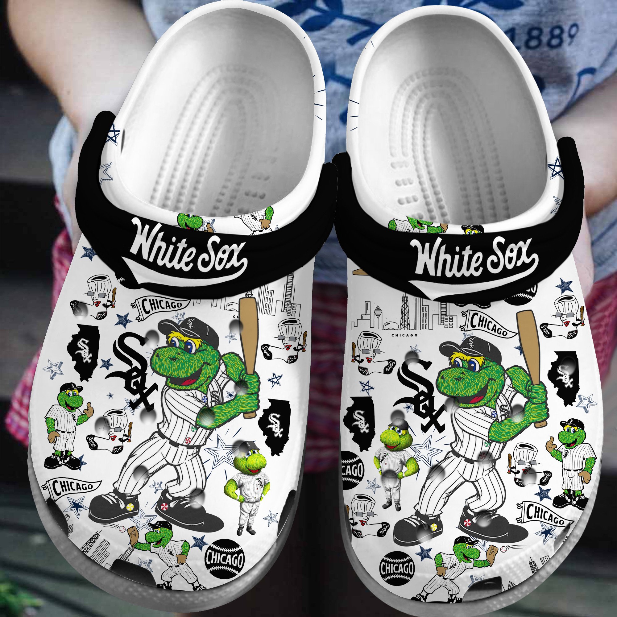 Chicago White Sox Baseball MLB Crocs Shoes Comfortable For Men Women and Kids