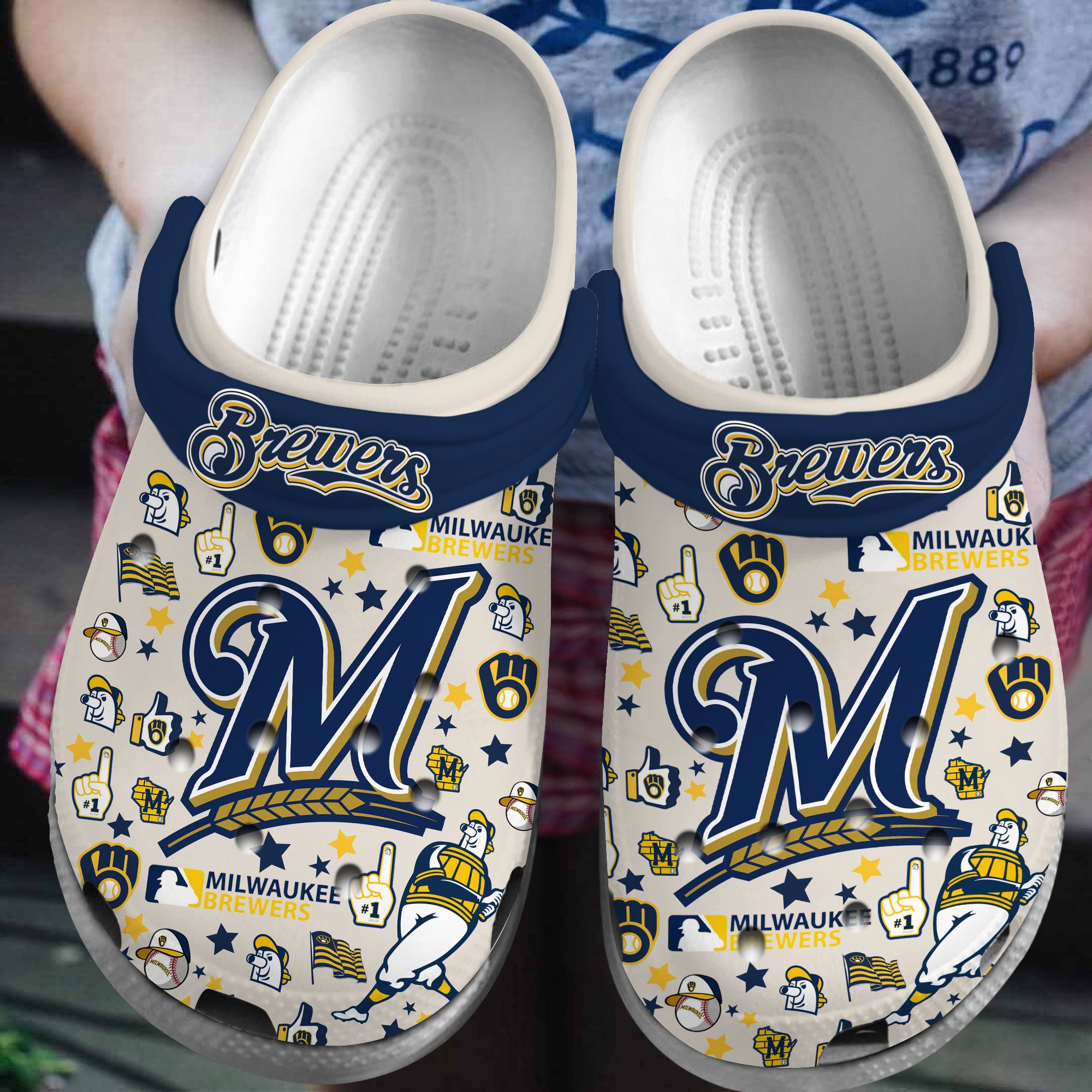 Milwaukee Brewers Baseball MLB Crocs Shoes Comfortable For Men Women and Kids - GNL16093