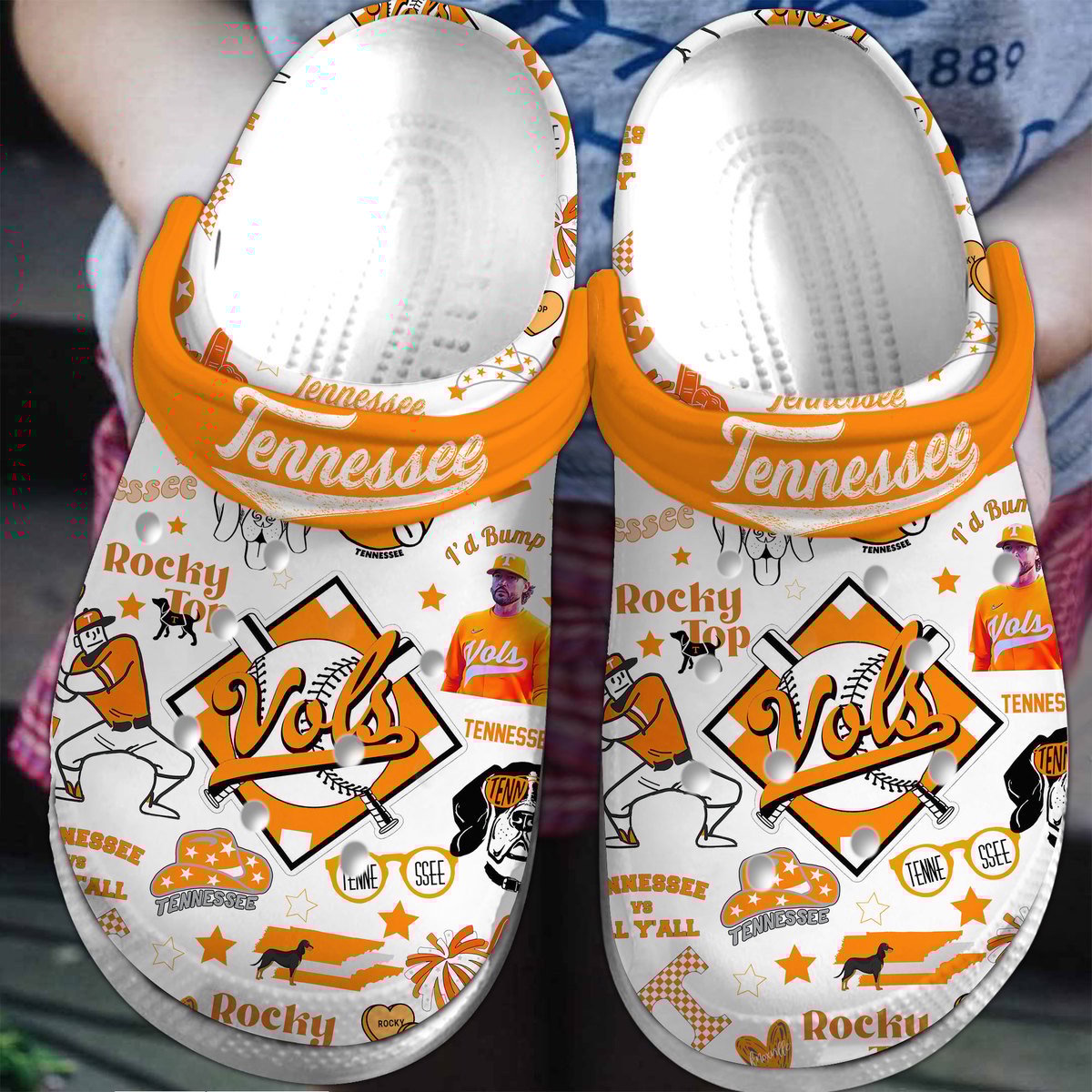 Tennessee Volunteers Football 2025 NCAA Sport Crocs Clogs For Men Women and Kids - GNL146658