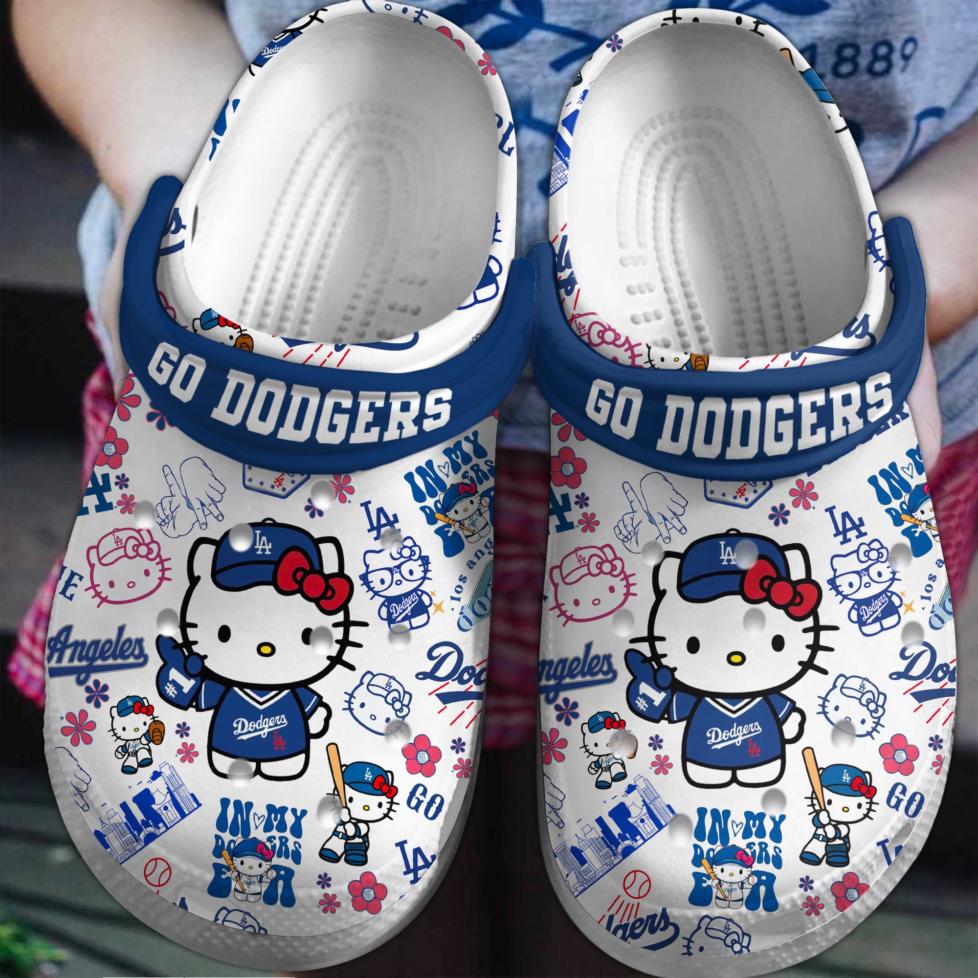 Los Angeles Dodgers Baseball MLB SportCrocs Shoes Comfortable For Men Women and Kids