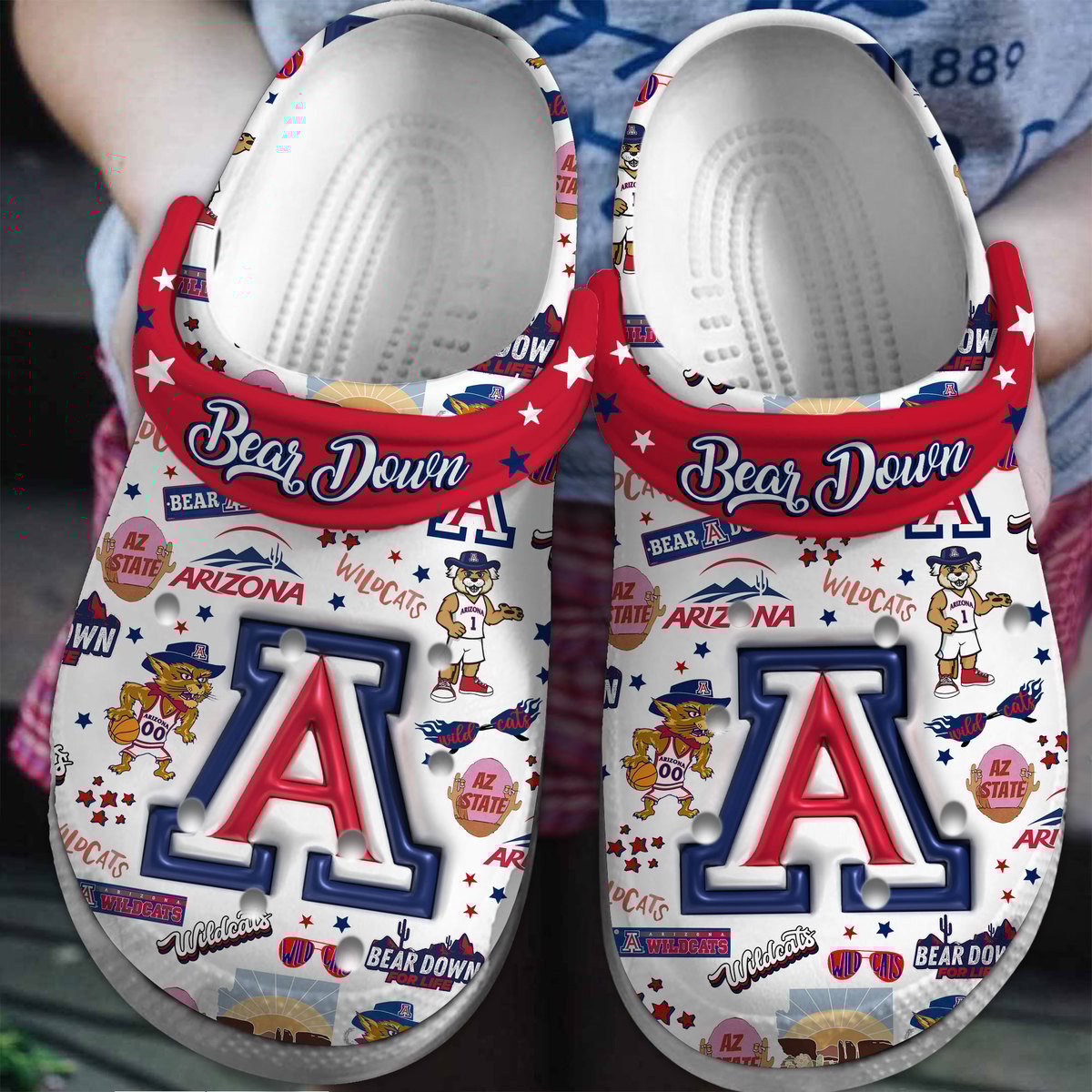 Arizona Wildcats 2025 NCAA Sport Crocs Clogs For Men Women and Kids - GNL146667