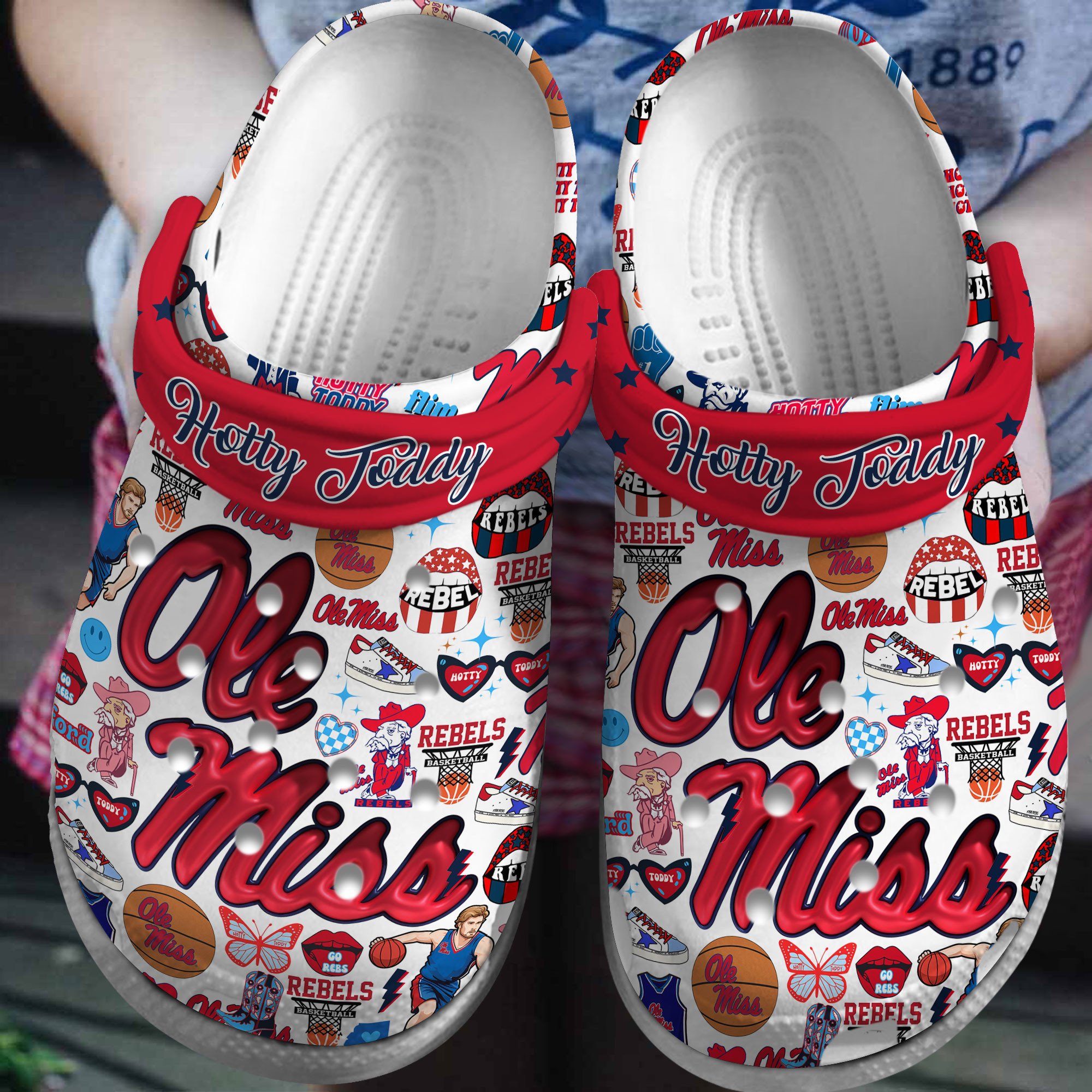 Ole Miss Rebels 2025 NCAA Sport Crocs Clogs For Men Women and Kids - GNL146663