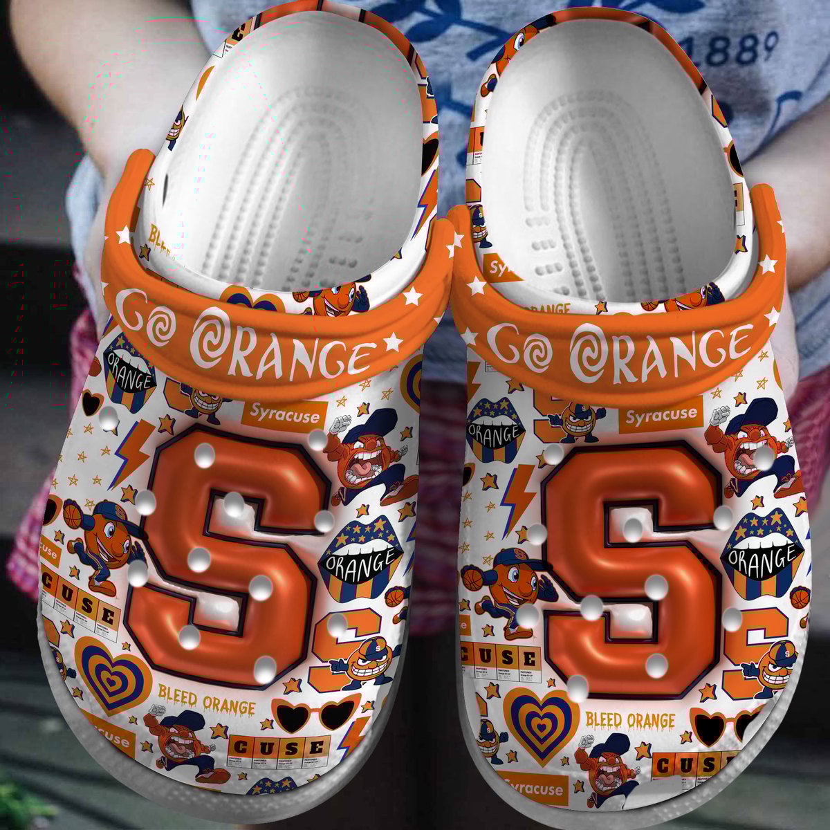 Syracuse Orange 2025 NCAA Sport Crocs Clogs For Men Women and Kids - GNL146671