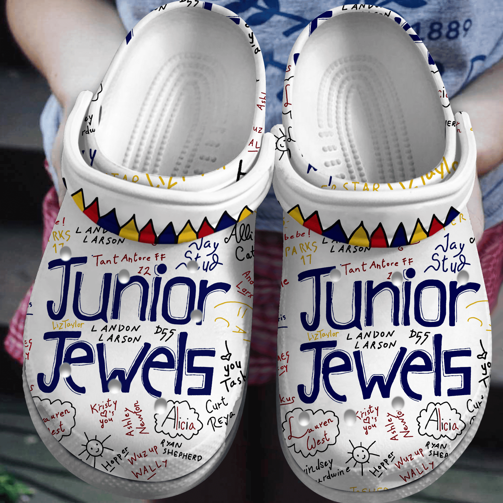 Classic Slippers Prince Music White Clogs For Men & Women, Classic Slippers Crocs