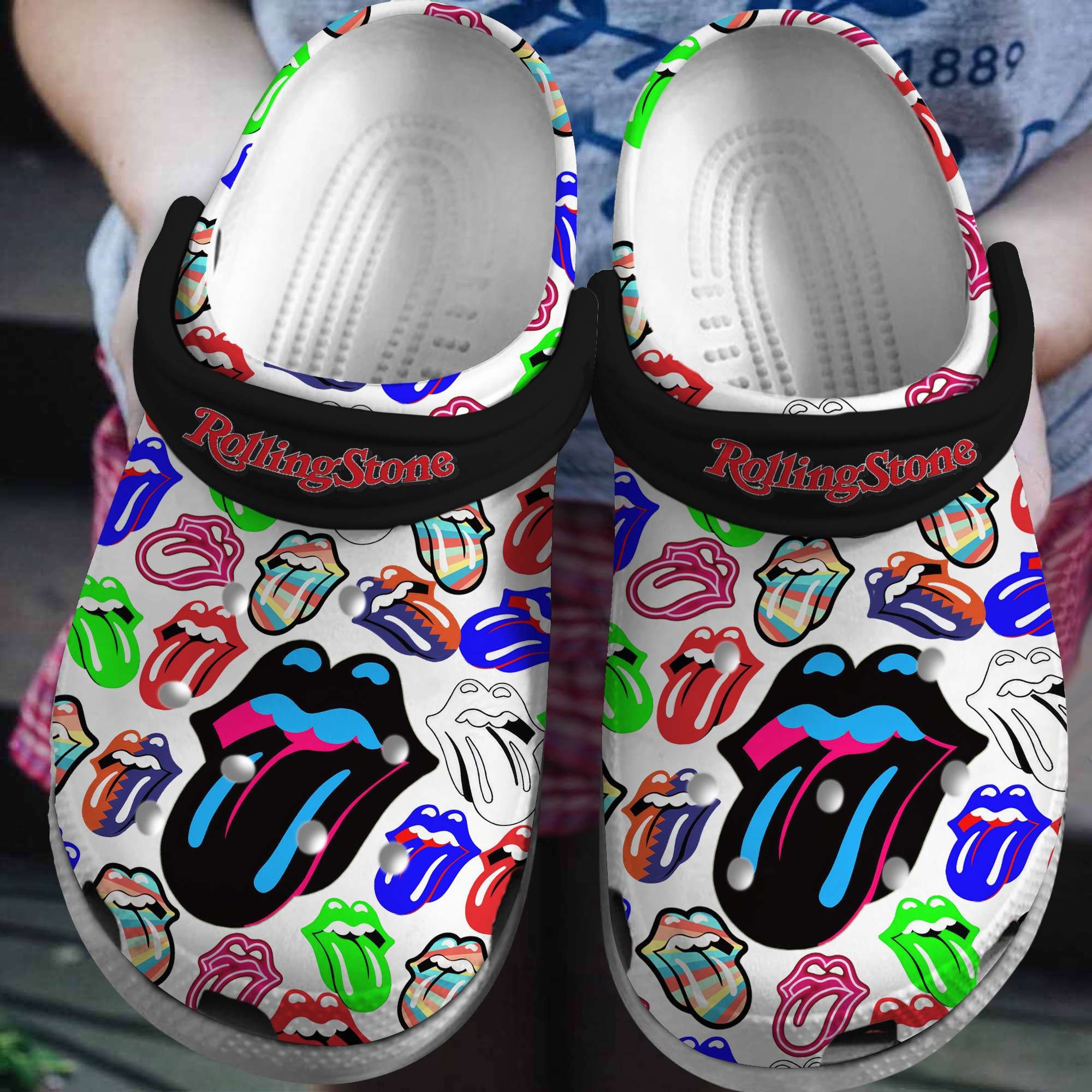Alternative Rock Band Imagines Dragons Music White Clogs, Alternative Rock Crocs