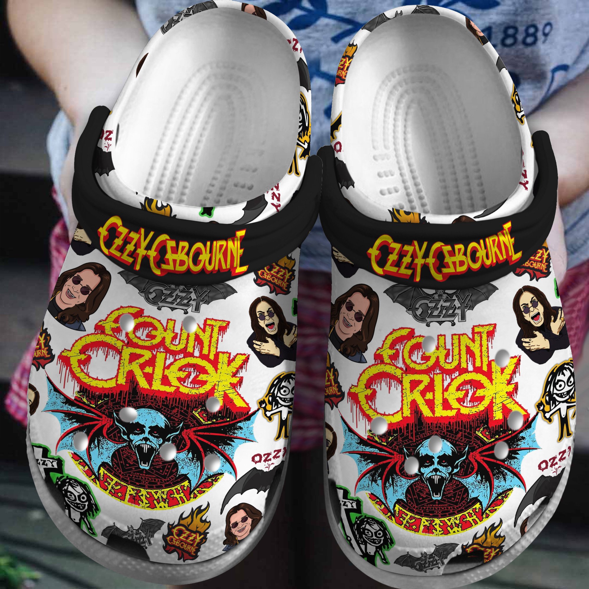Breathable & Lightweight Singer Bad Bunny Music Clogs, Breathable & Crocs