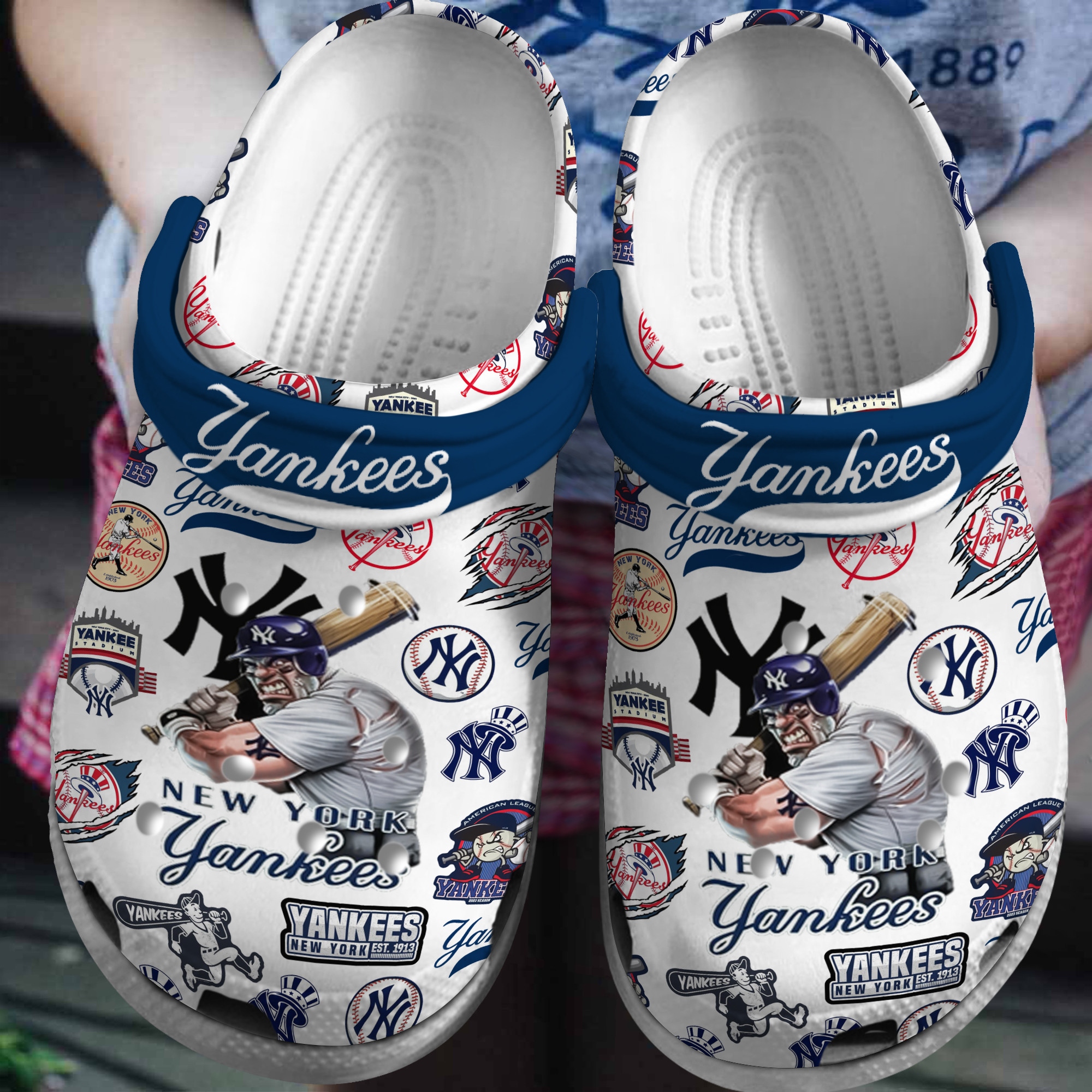 New York Yankees MLB SportCrocs Shoes Comfortable For Men Women and Kids - GNL16100