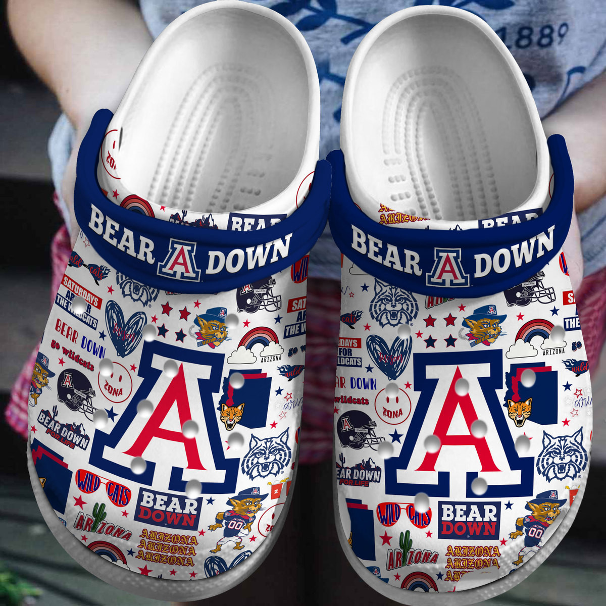 Arizona Wildcats 2025 NCAA Sport Crocs Clogs For Men Women and Kids - GNL146686