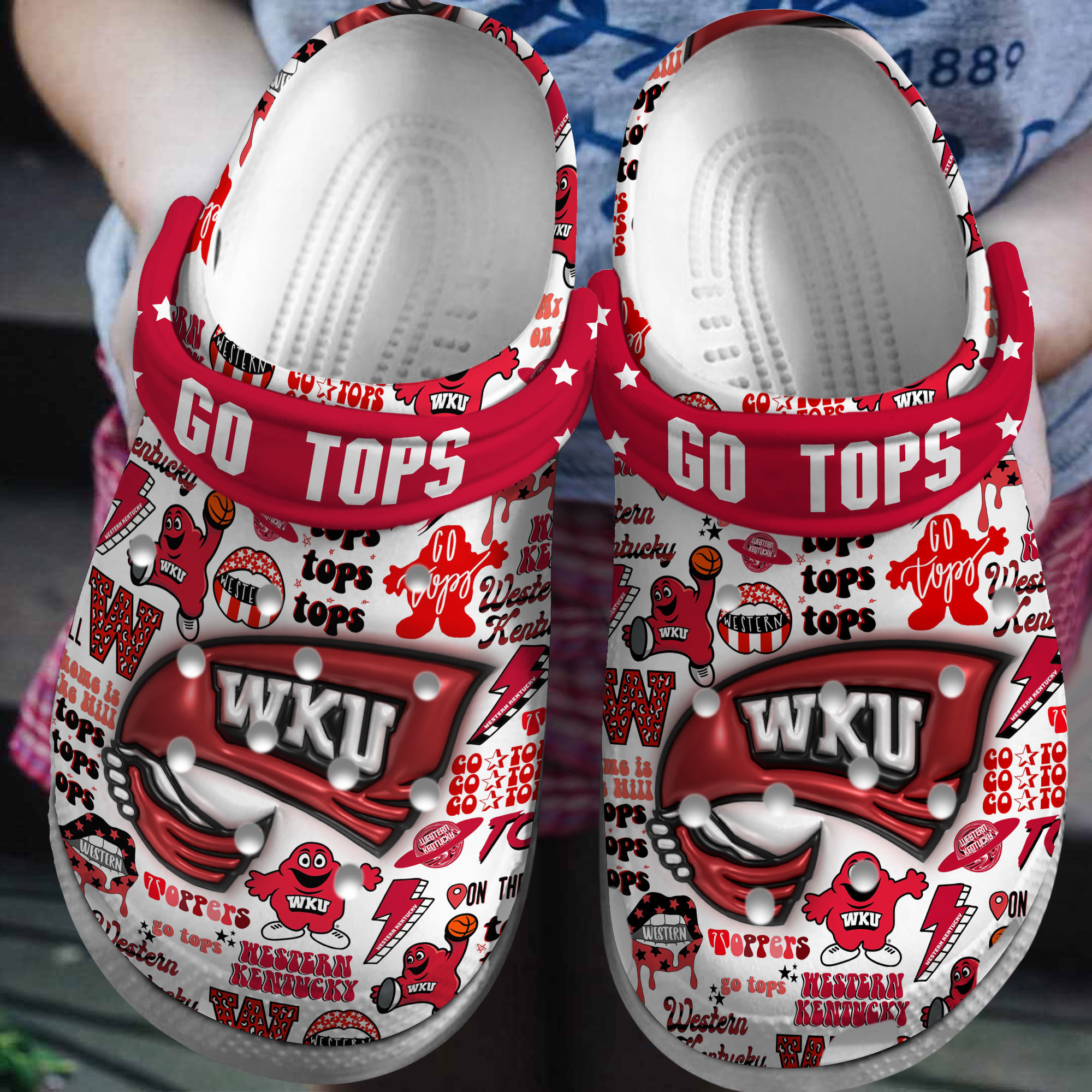 Western Kentucky Hilltoppers 2025 NCAA Sport Crocs Clogs For Men Women and Kids - GNL146695