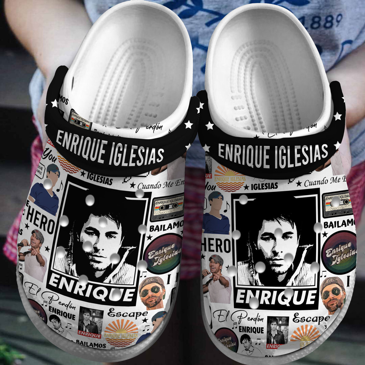 Breathable Green Day Music Band Pink Clogs For Kids & Adults, Breathable Green Crocs