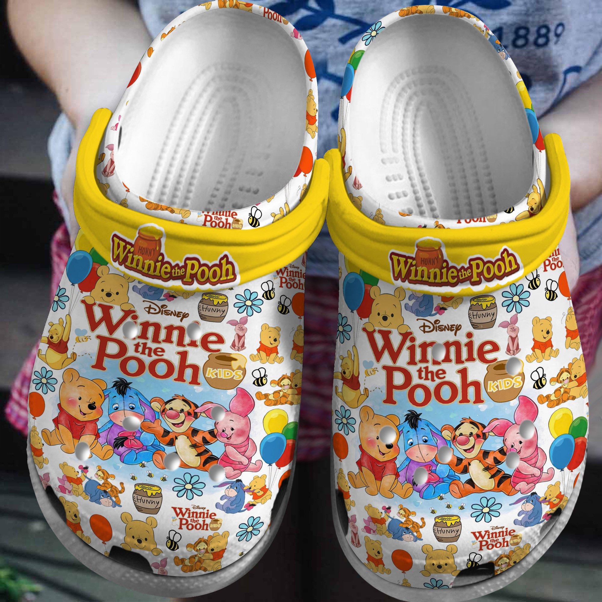 Winnie The Pooh Cartoon Crocs, Clogs Shoes Comfortable For Men Women and Kids - GNL2614756