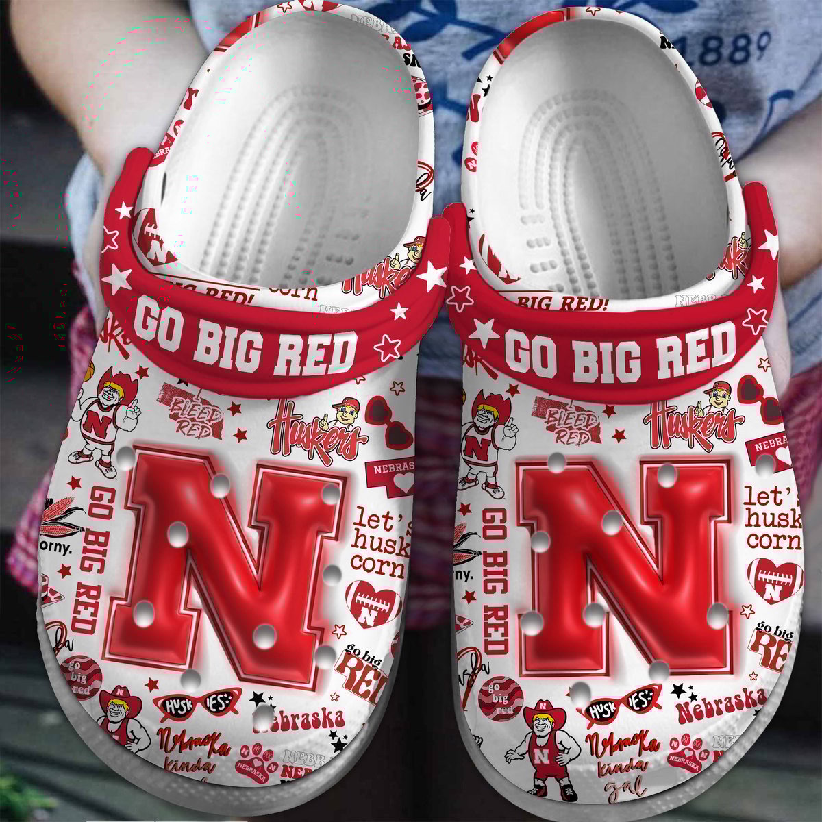 Nebraska Cornhuskers 2025 NCAA Sport Crocs Clogs For Men Women and Kids - GNL146725